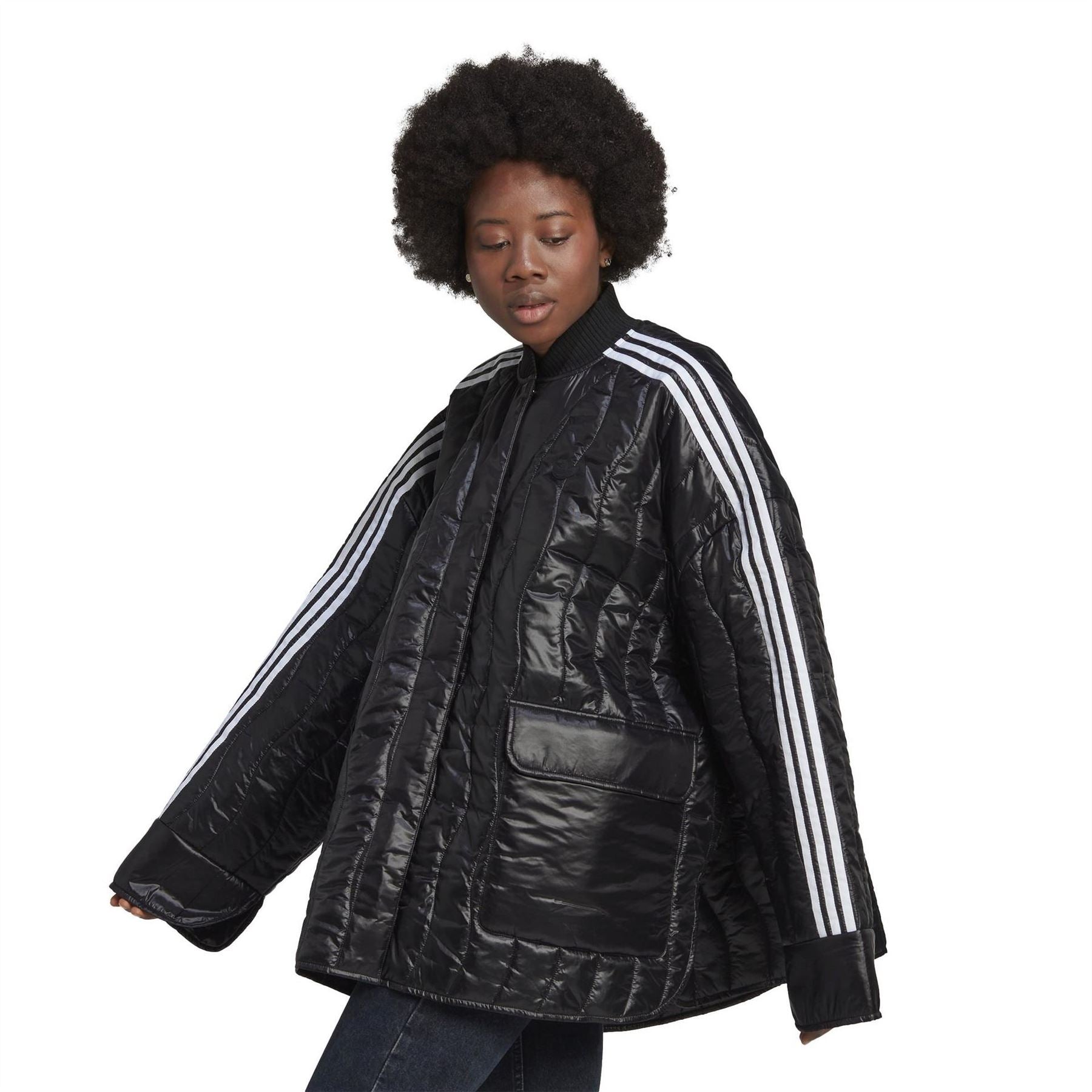 adidas Originals Quilted Bomber Long Jacket