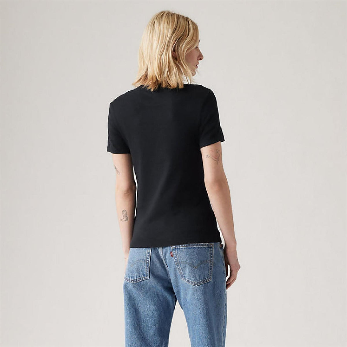 Levis Housemark Crew Neck Short Sleeve Jersey T-Shirt