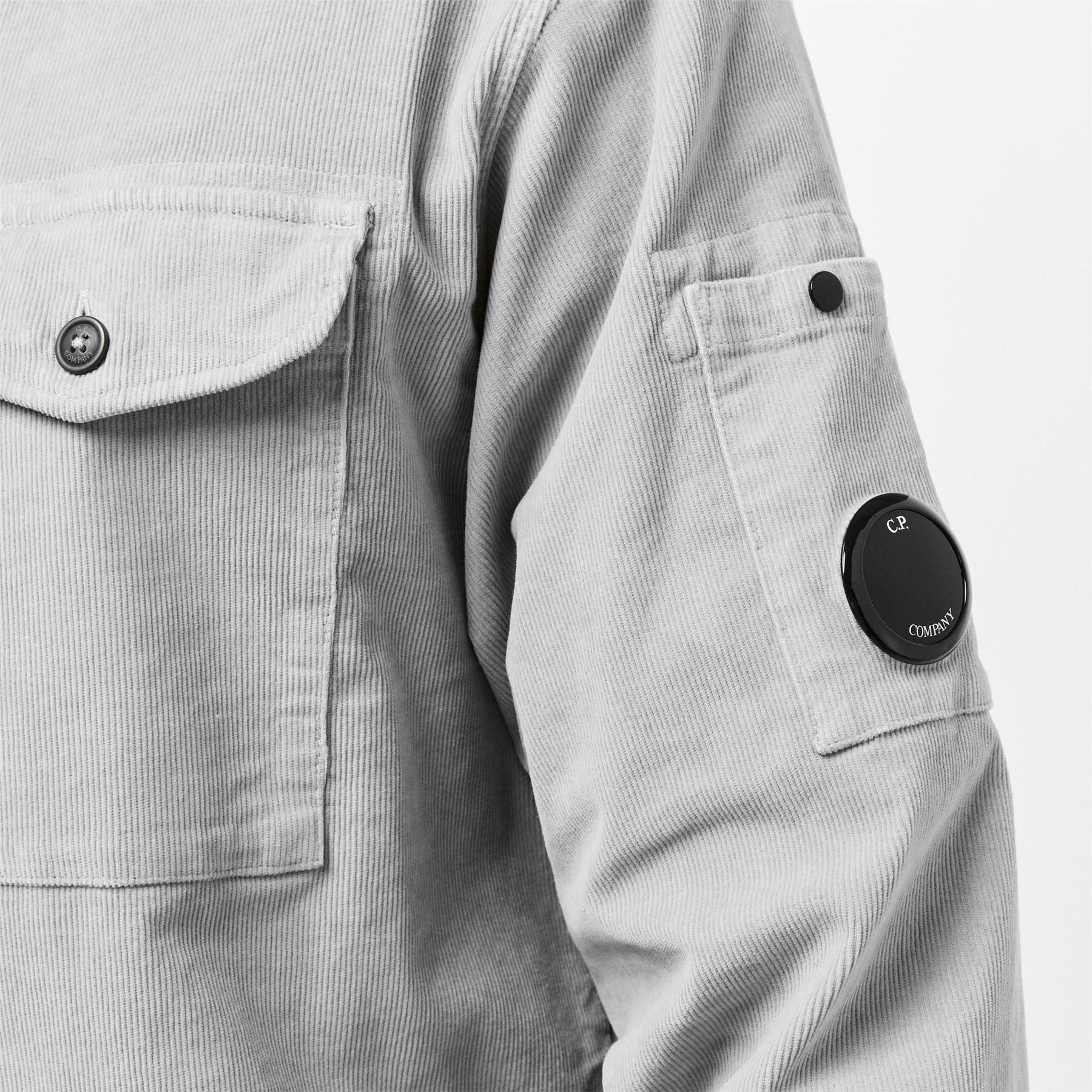 CP Company Lens Single Pocket Long Sleeve Corduroy Shirt