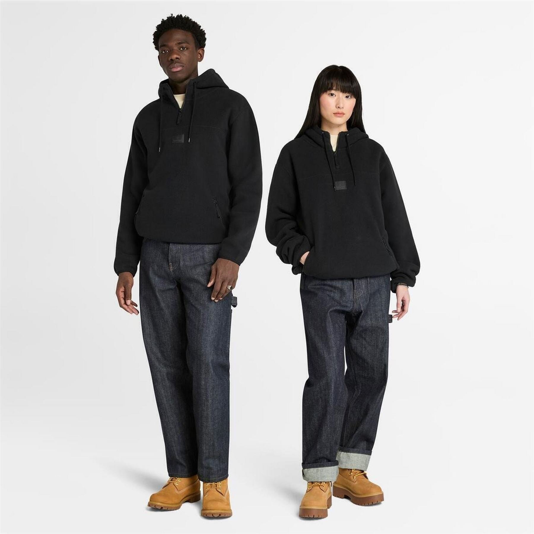 Timberland Polar Badge Hooded Long Sleeve Sweatshirt