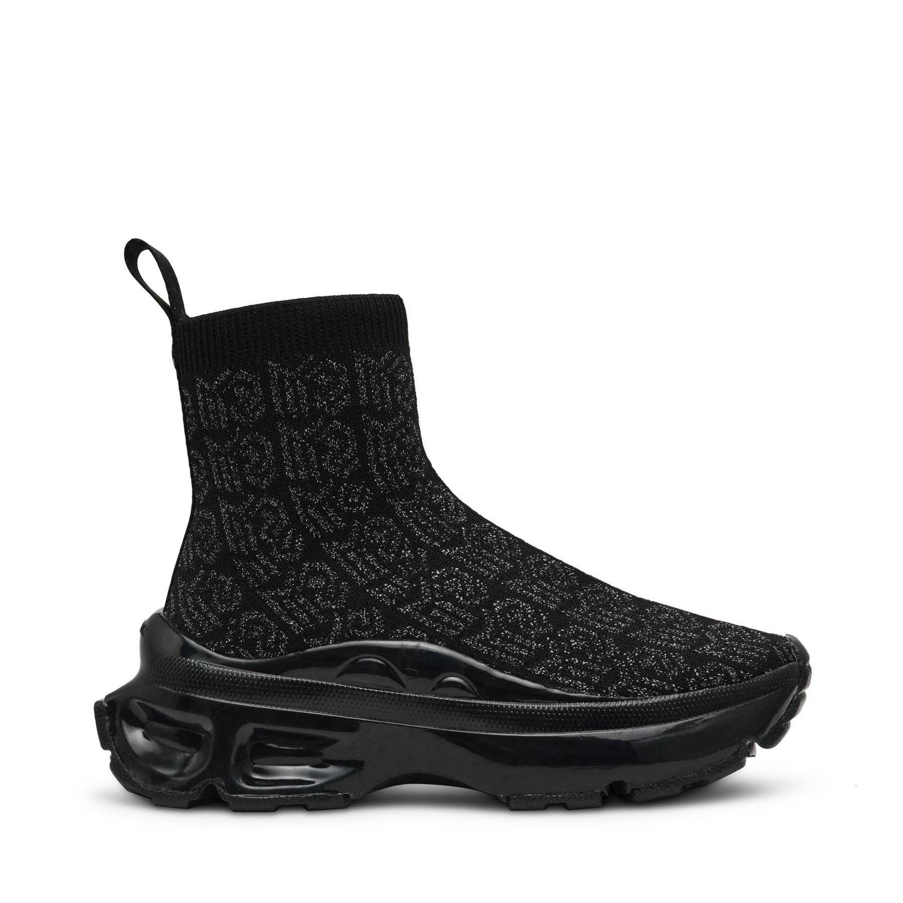 Steve Madden Flyby Abstract Patterned Sock Trainers