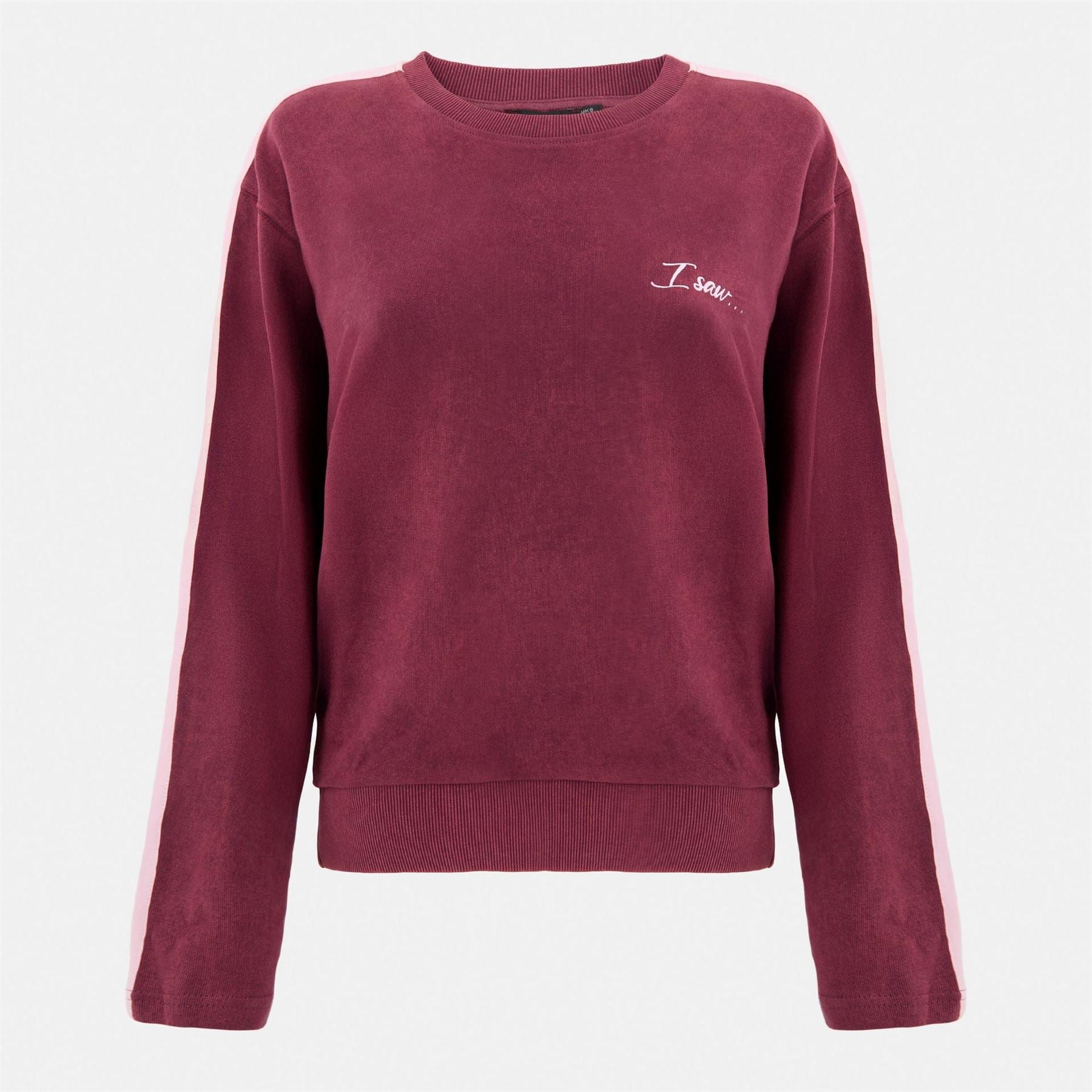 I Saw It First Stripe Sweatshirt