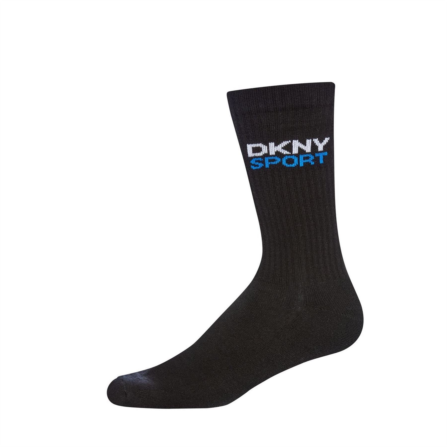 DKNY Mens 3 Pack Sport Socks Dogwood