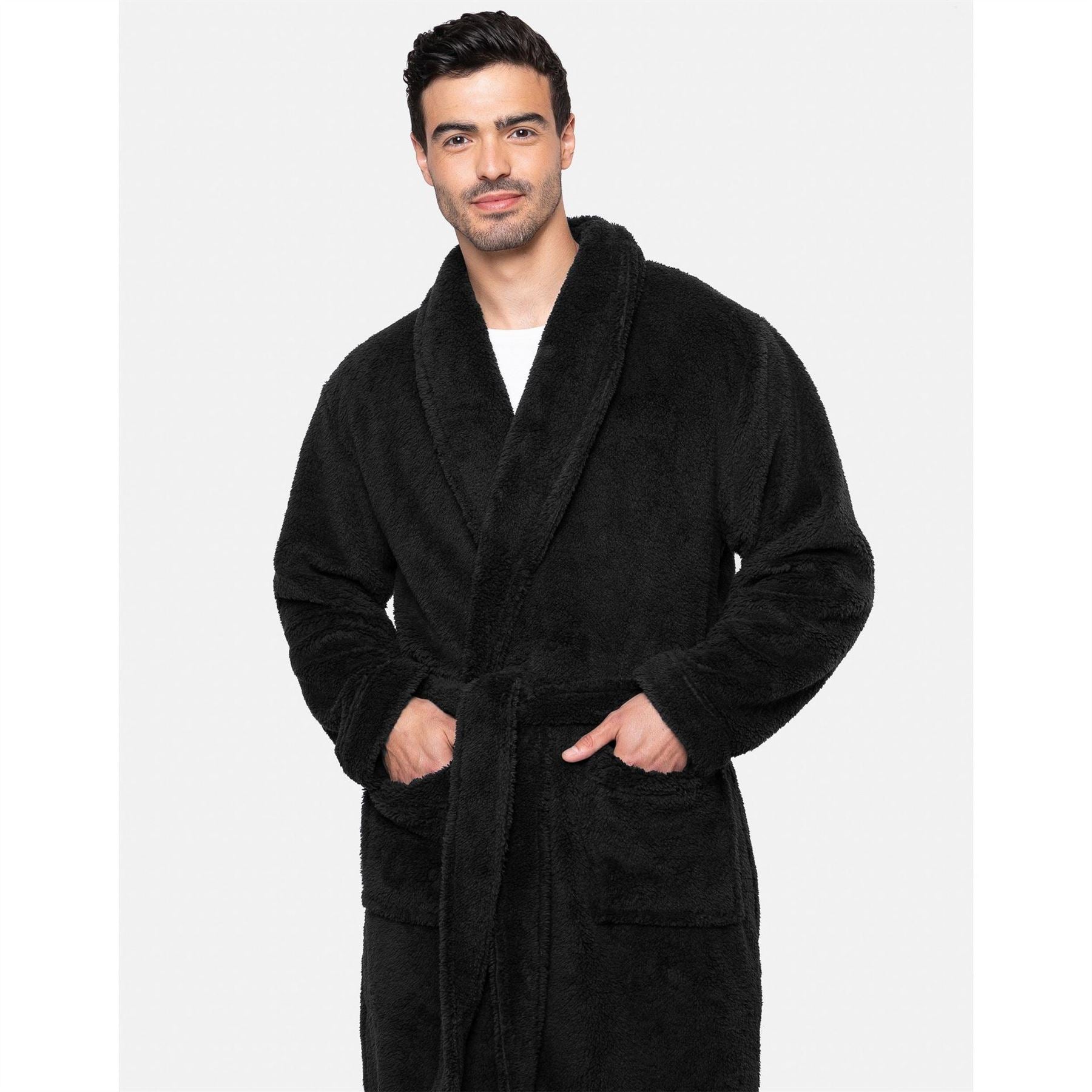 Threadbare Robert Fluffy Dressing Gown