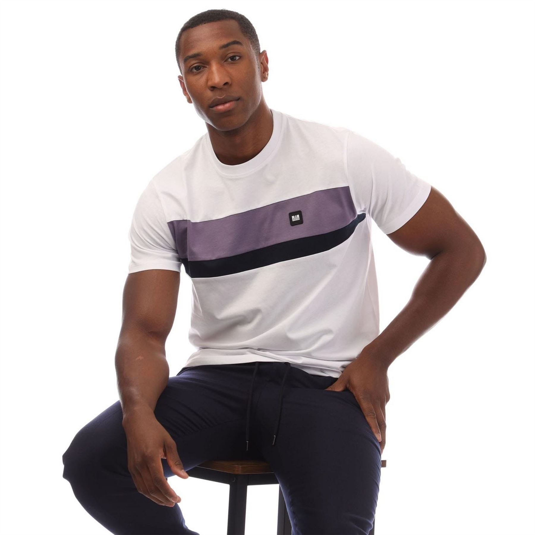 Weekend Offender Crossword Colour Block T Shirt