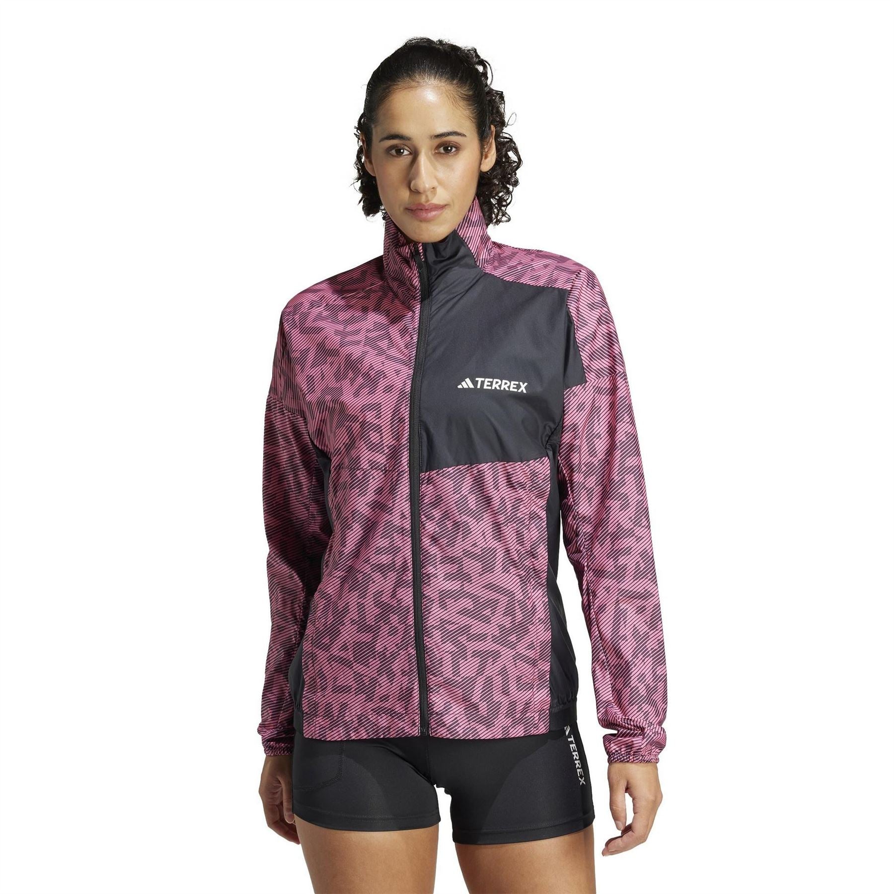 adidas Terrex Trail Water Resistant Long Sleeve Performance Running Jacket