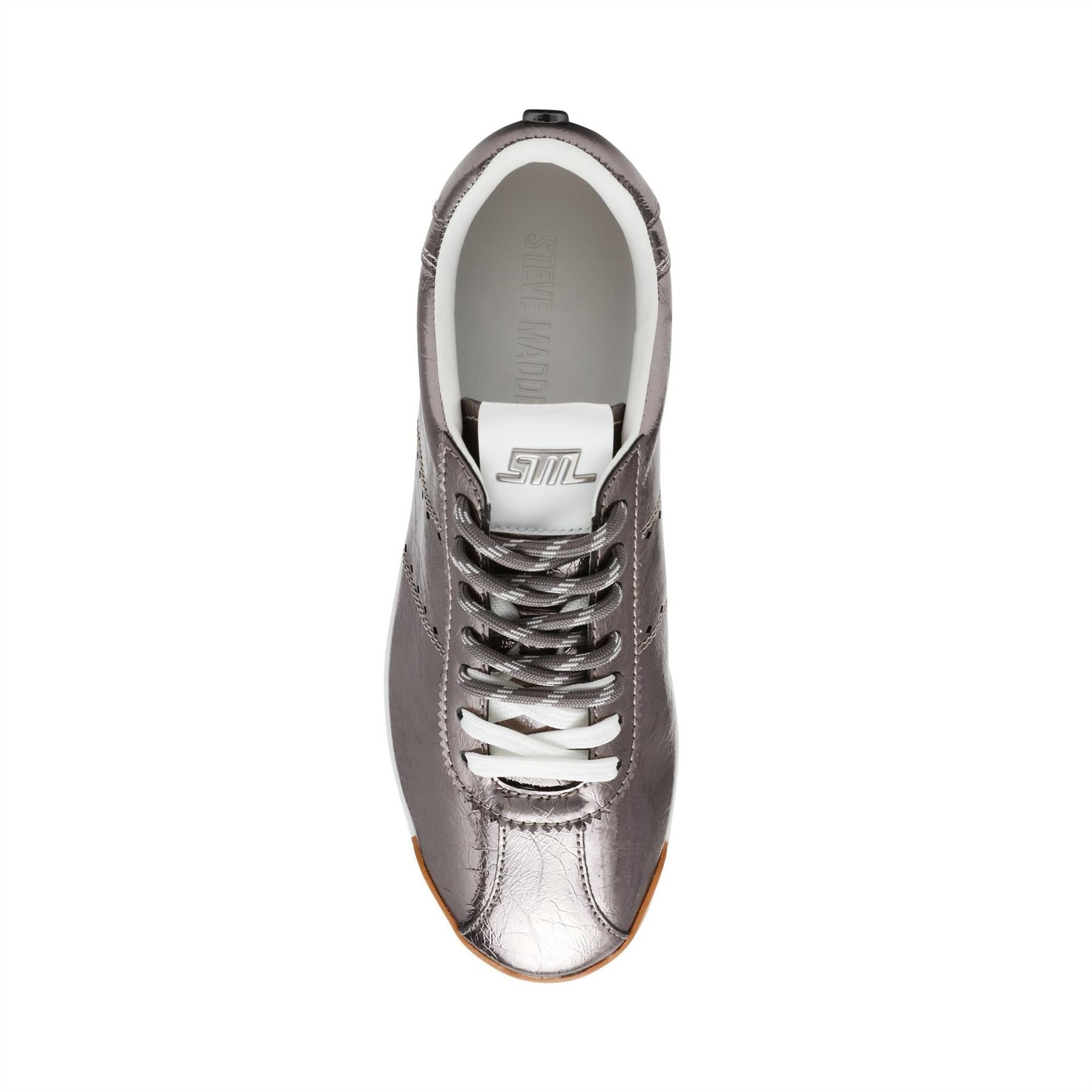 Steve Madden Mirage Low Top Metallic Lace-Up Sneakers