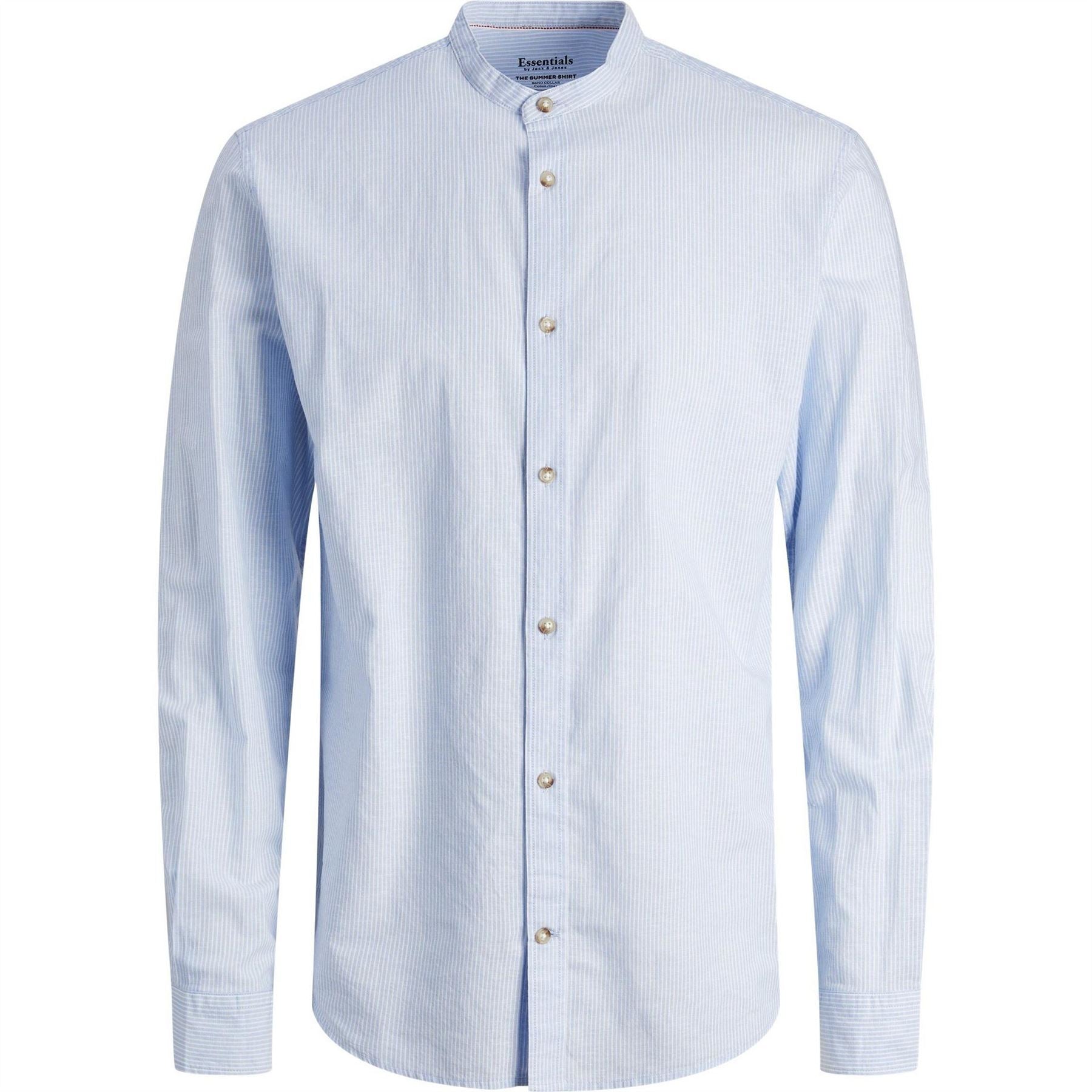 Jack and Jones Long Sleeve Buttoned Linen Shirt