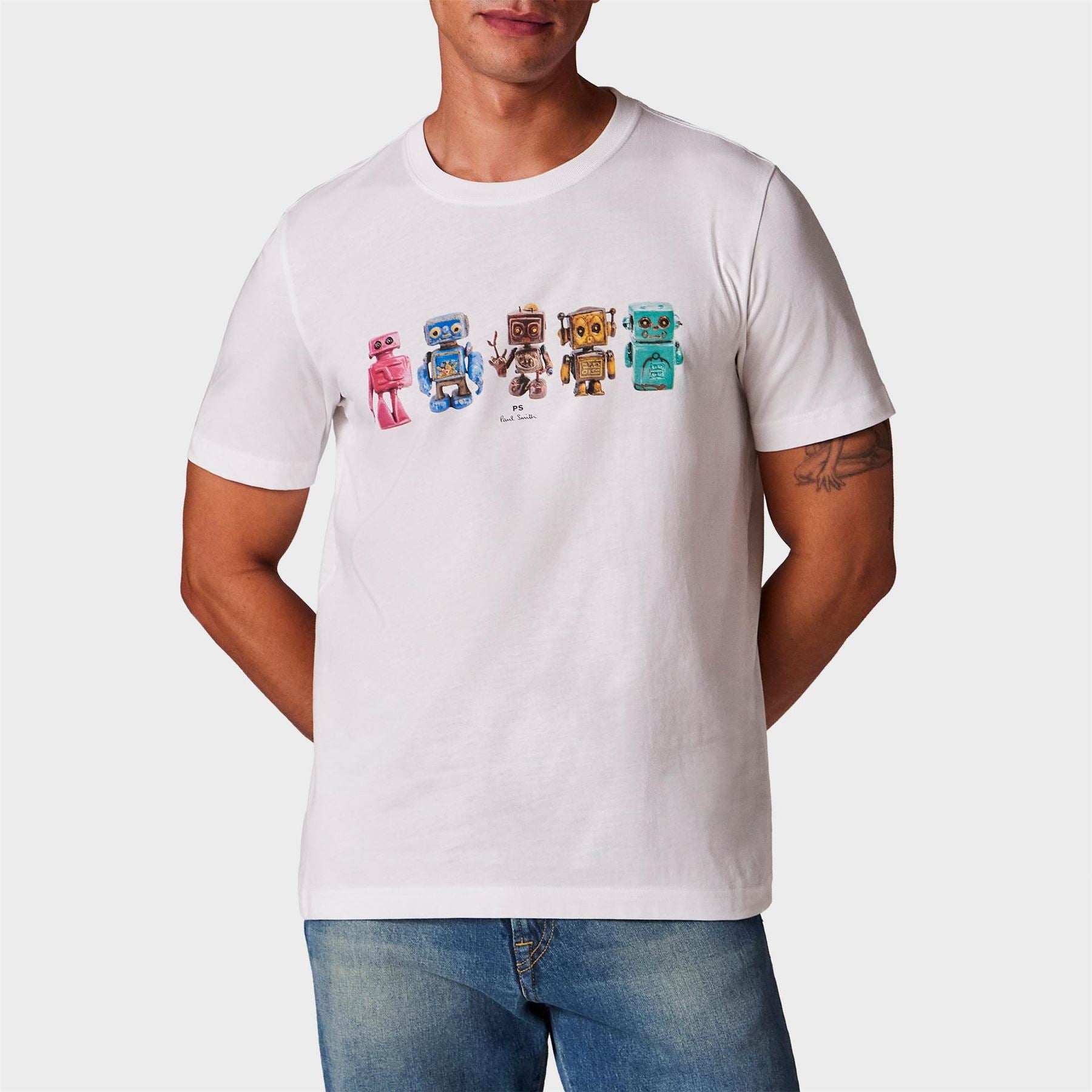 PS Paul Smith Robot Graphic Print T Shirt