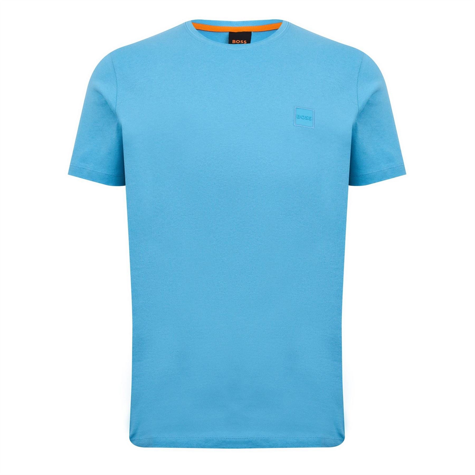 Boss BOSS ORANGE Tales T Shirt with Logo Patch Premium Cotton