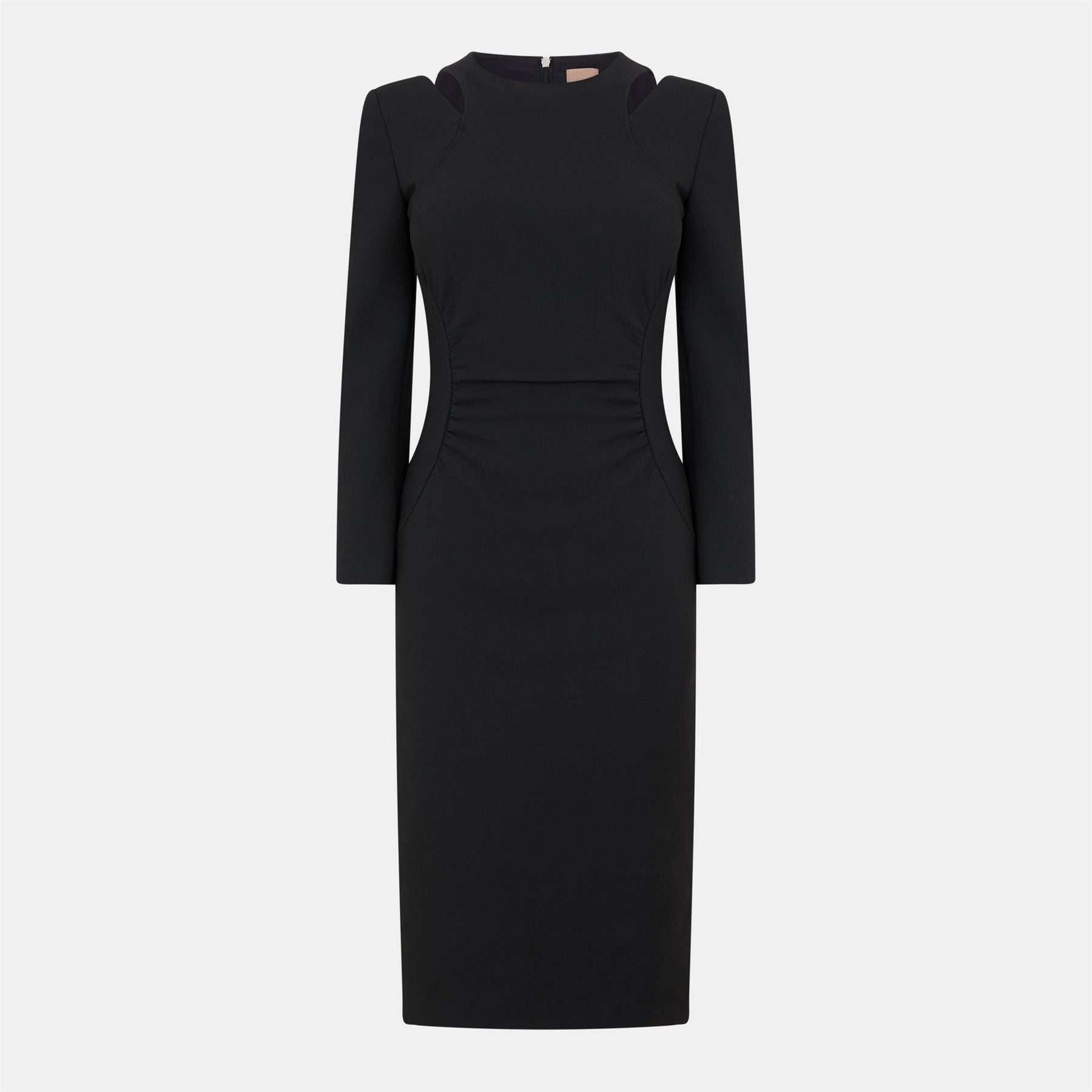 Boss Dadeka Crew Neck Midi Bodycon Dress