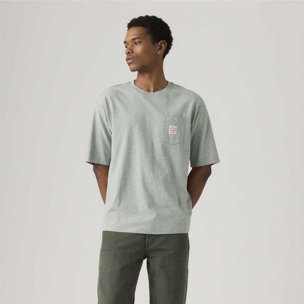 Levis Regular Fit Crew Neck Short Sleeve Text Graphic T-Shirt