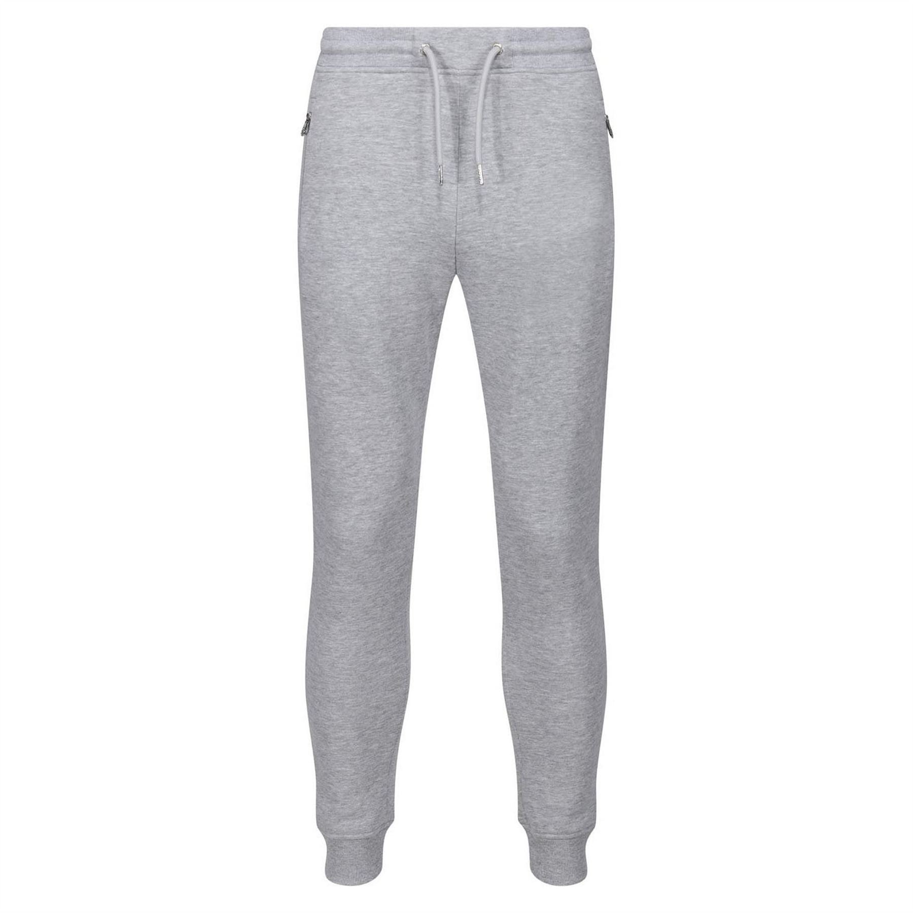 Luke Rome Solid Patterned Zipped Pocket Slim Joggers