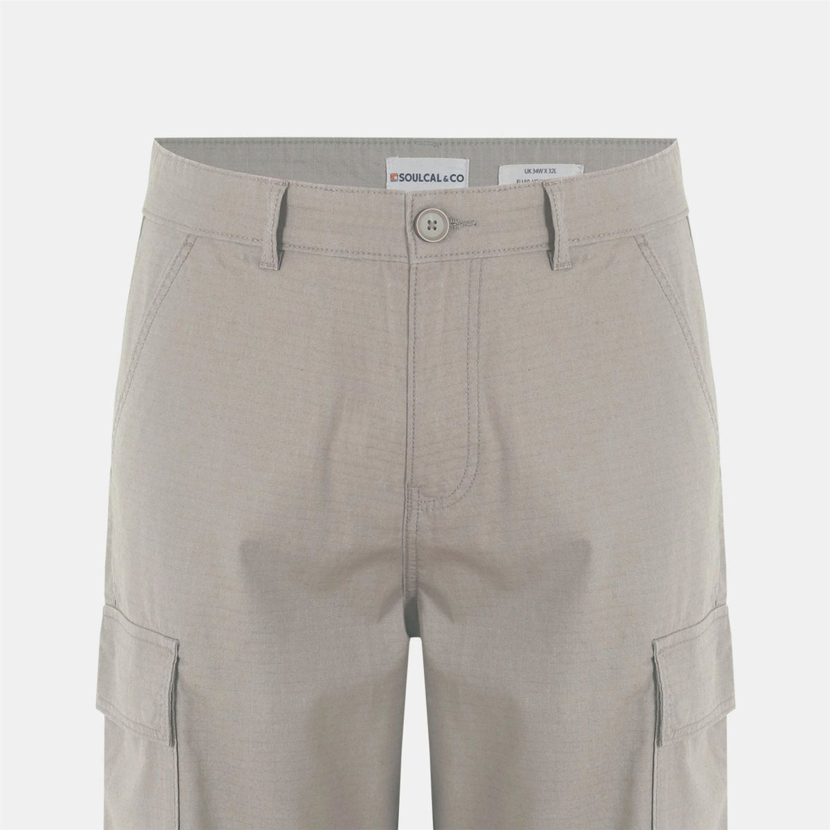 SoulCal Rip Solid Patterned Straight Cargo Trousers