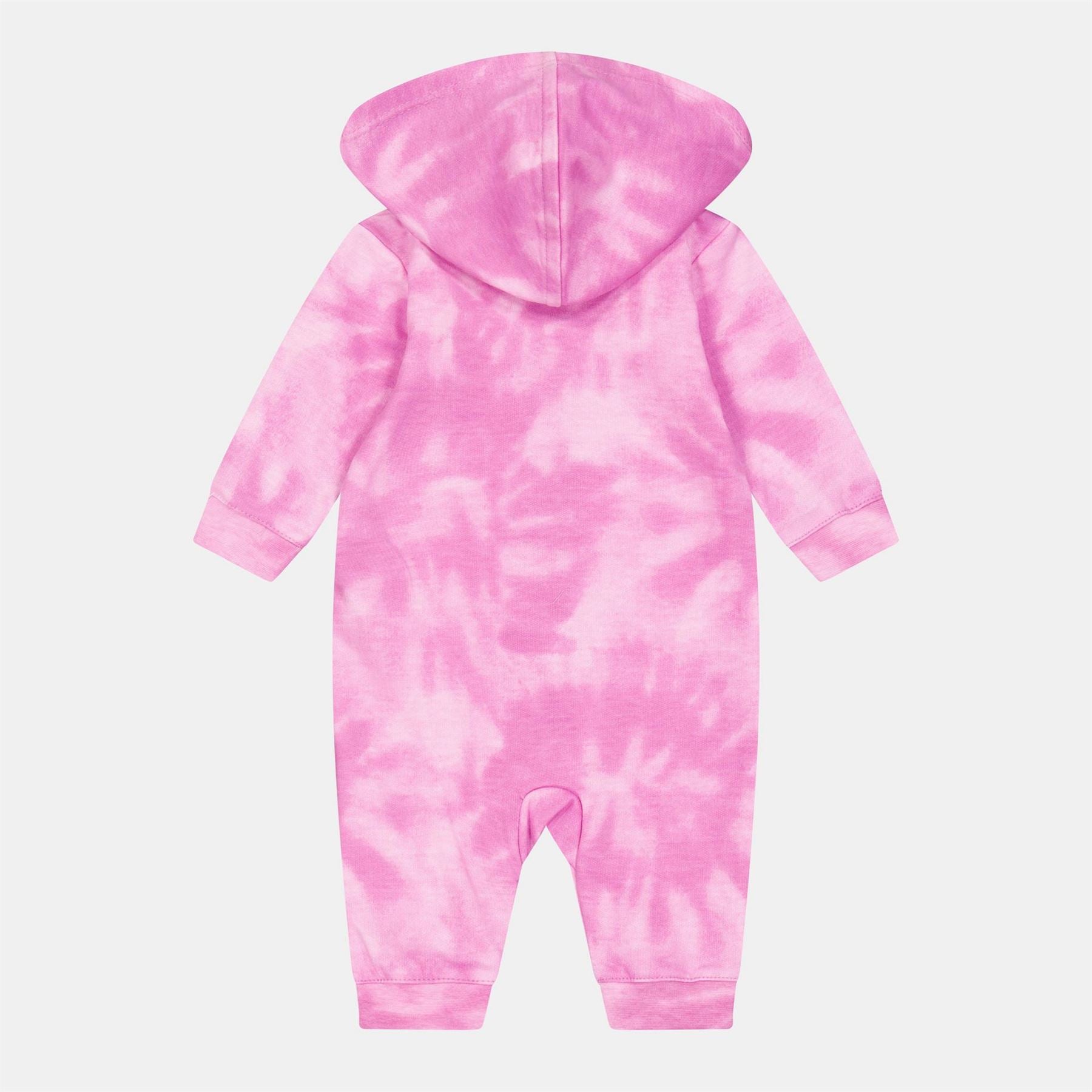 Reebok Hooded Full Zip Long Sleeve Tie Dye Jumpsuit
