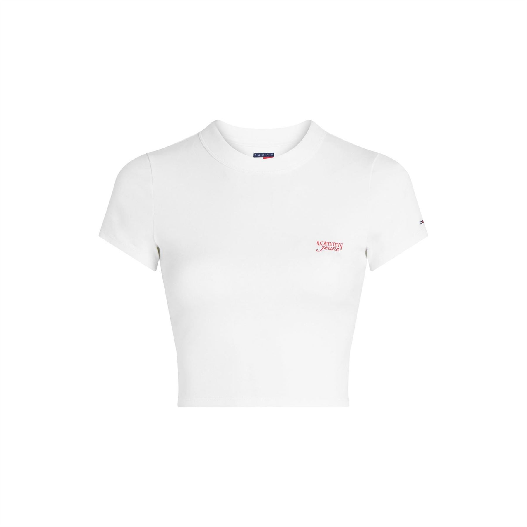 Tommy Jeans Slim Fit Cropped Script T-Shirt