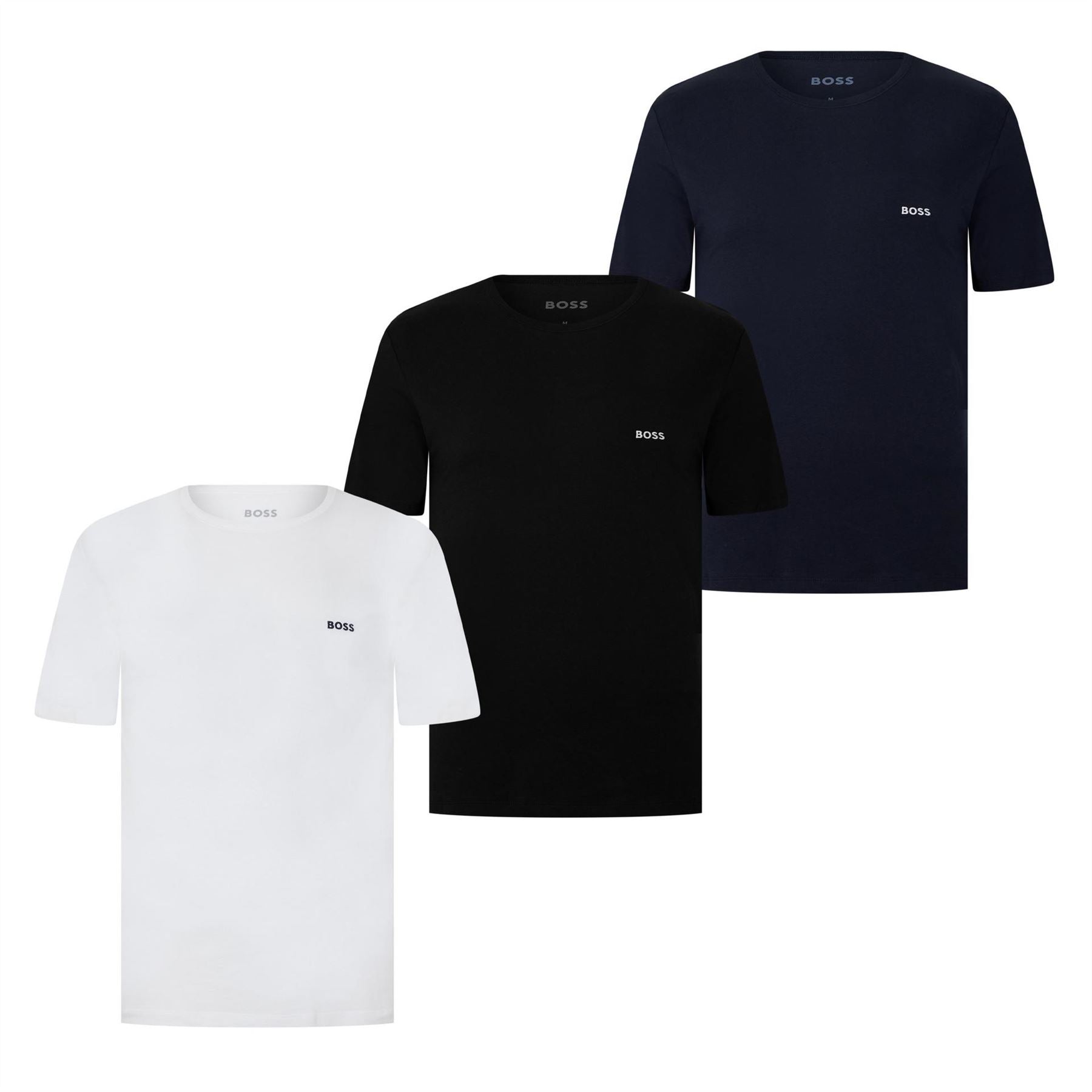 Boss BOSS Bodywear 3 Pack Premium Cotton T Shirts   Crew Neck