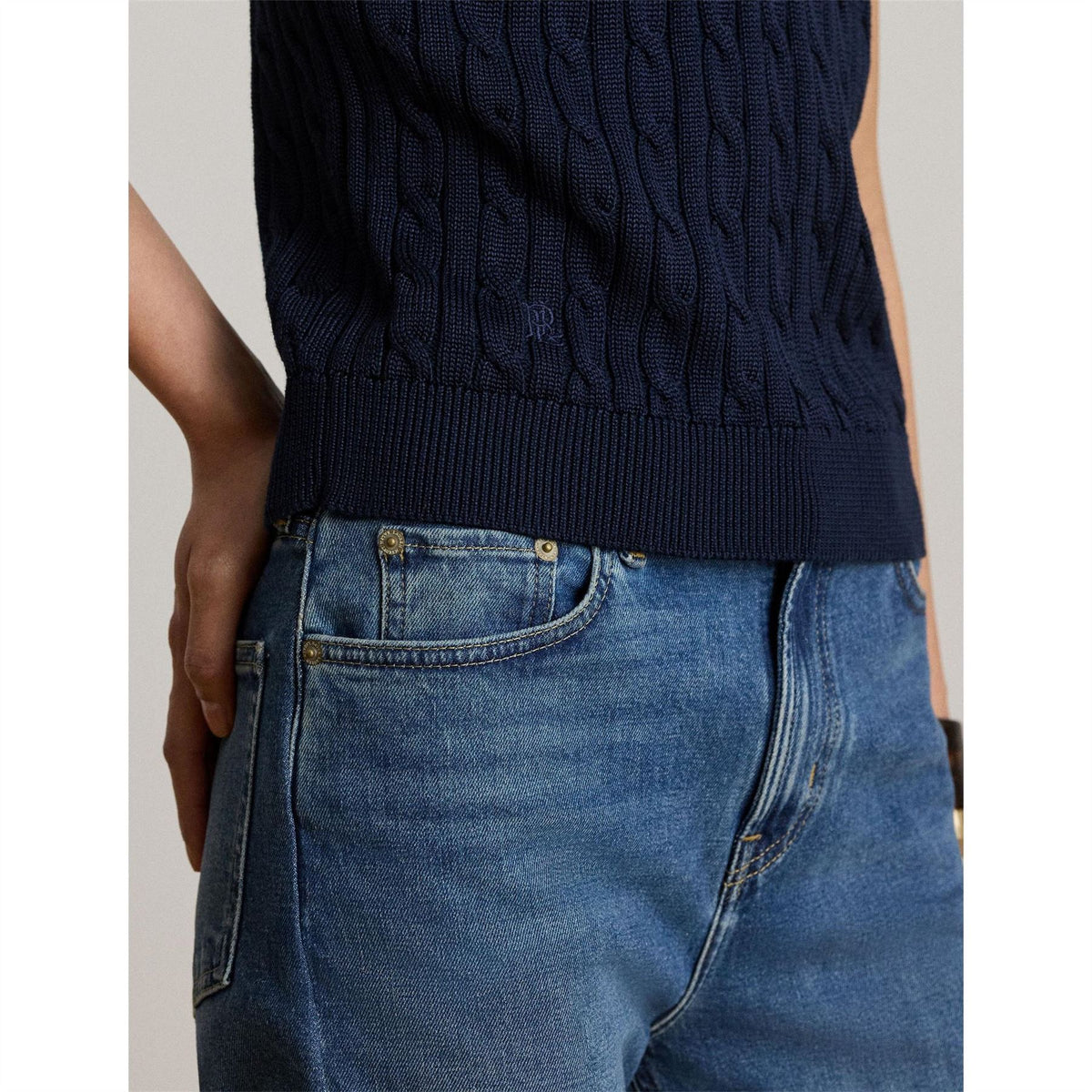 Lauren by Ralph Lauren Natrissa Plo Knitted Top