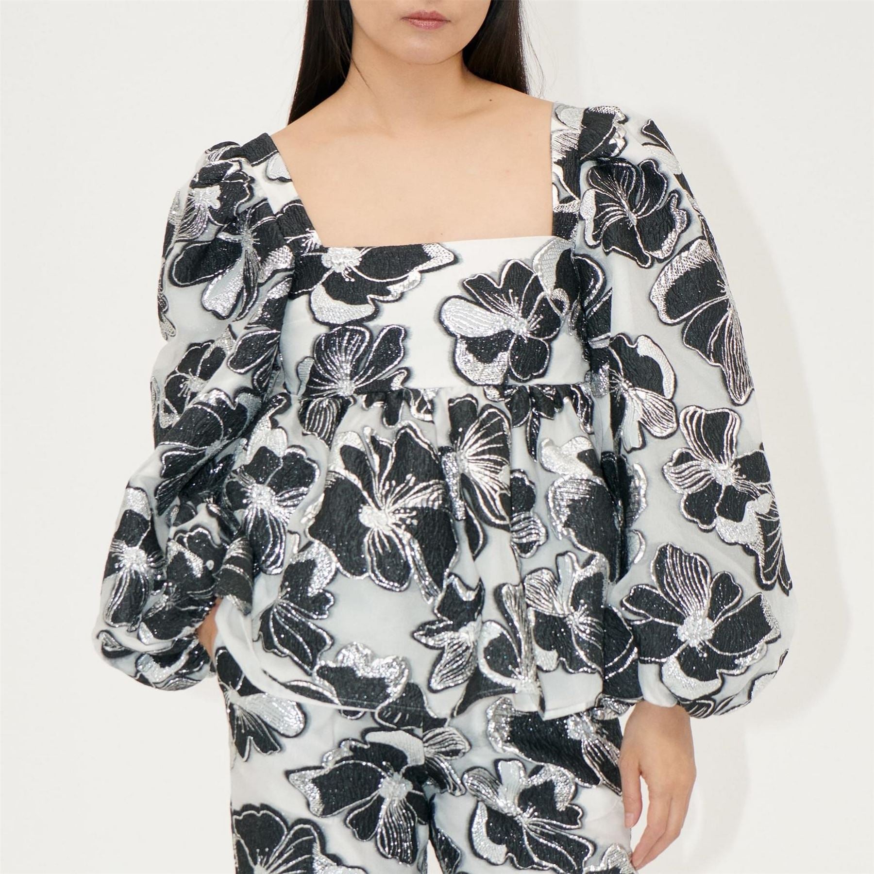 Stine Goya Neck Long Sleeve Top