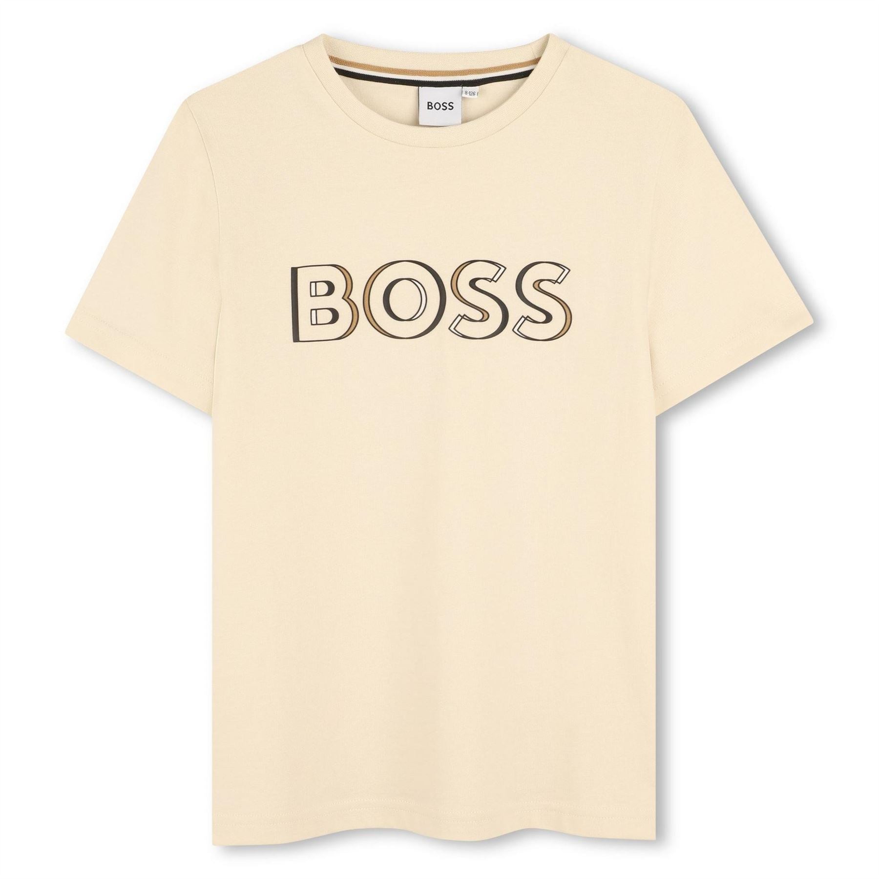 Boss Logo Print Regular Fit Crew Neck T-Shirt