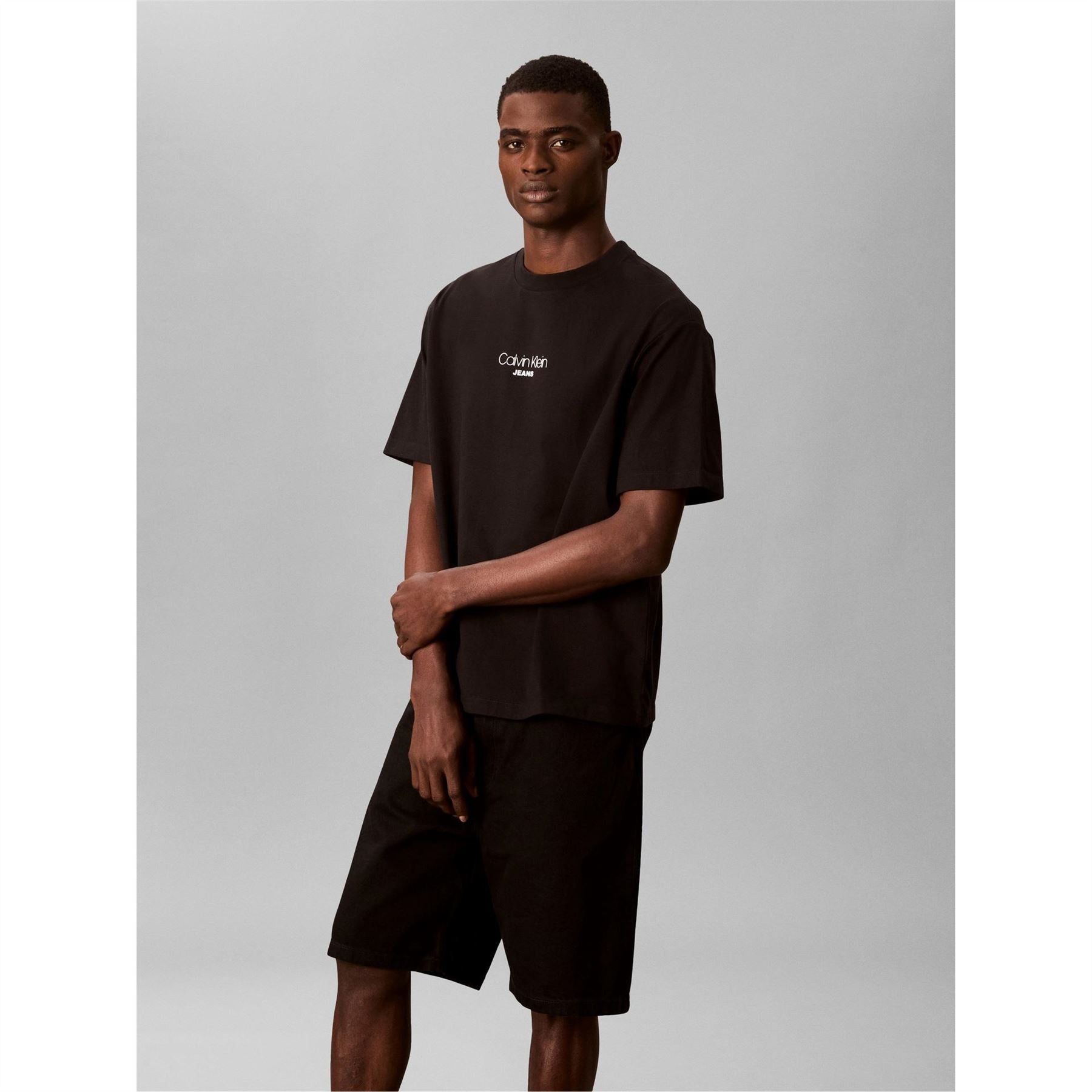 Calvin Klein Jeans Regular Fit Crew Neck Short Sleeve Jersey T-Shirt