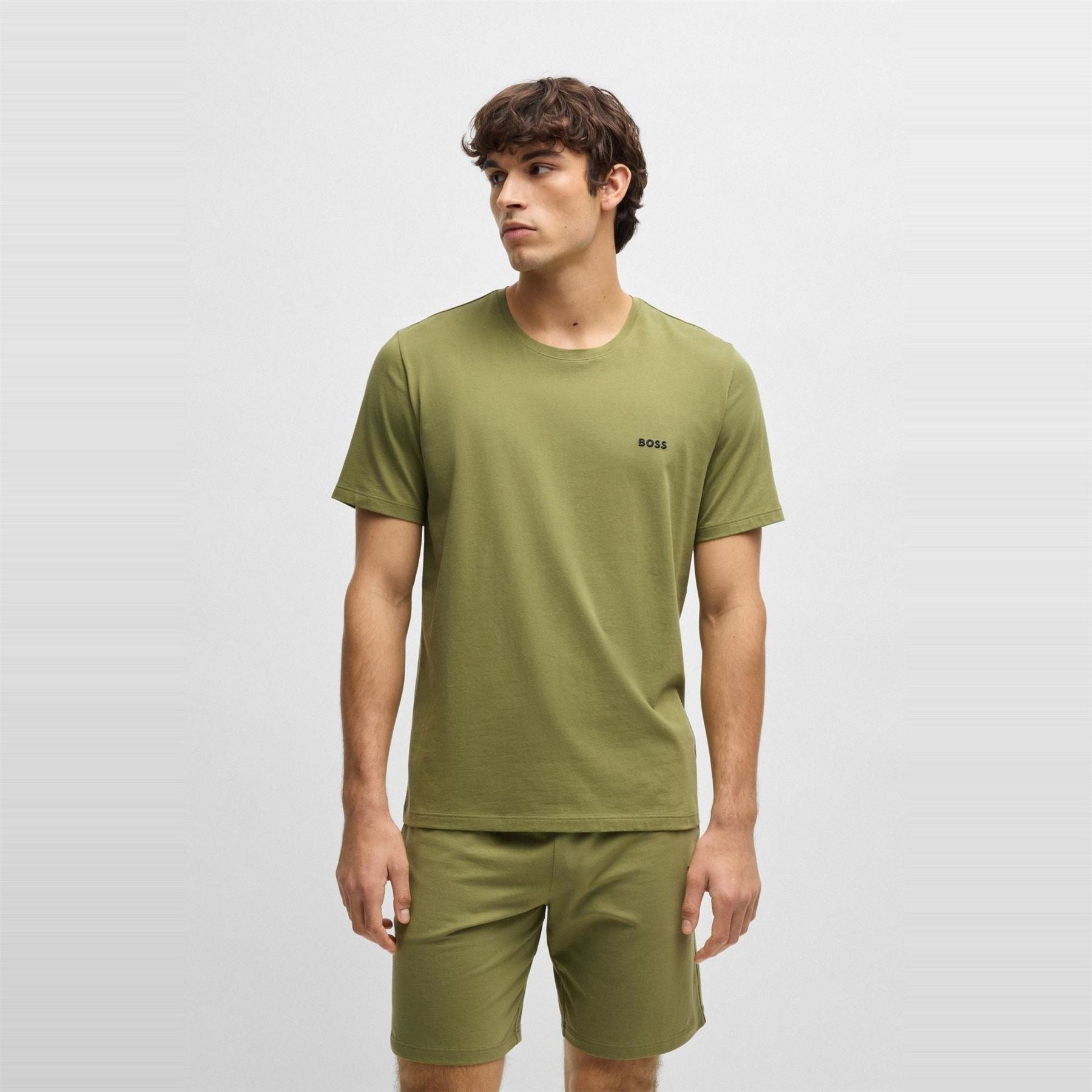 Boss BOSS Bodywear Mix  And  Match Premium Cotton T Shirt with Logo Detail