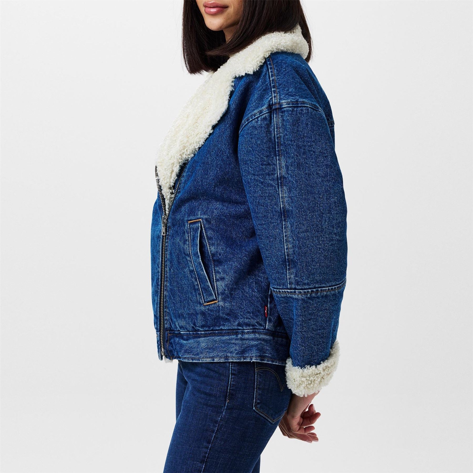 Levis Sherpa Flight Insulated Denim Jacket