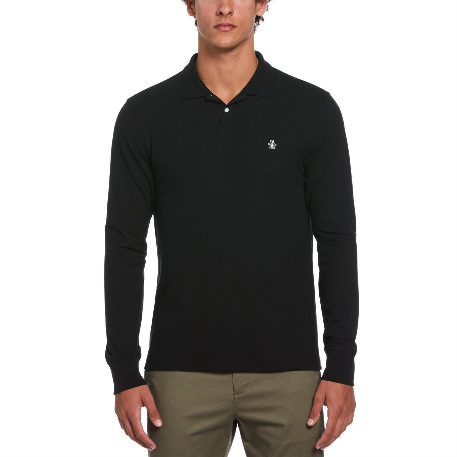 Original Penguin Long Sleeve Regular Fit Polo Shirt