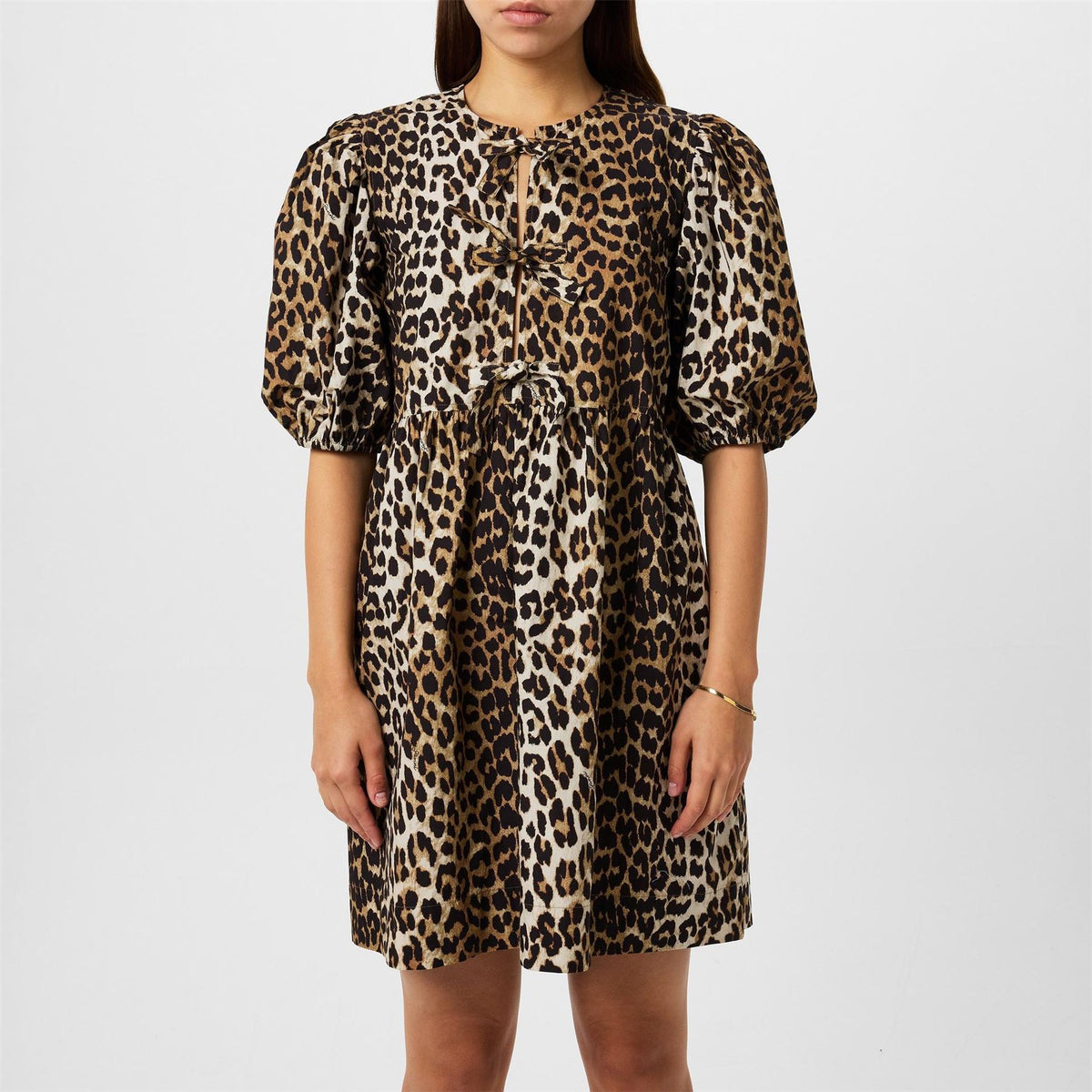 Ganni Tie Mini Dress