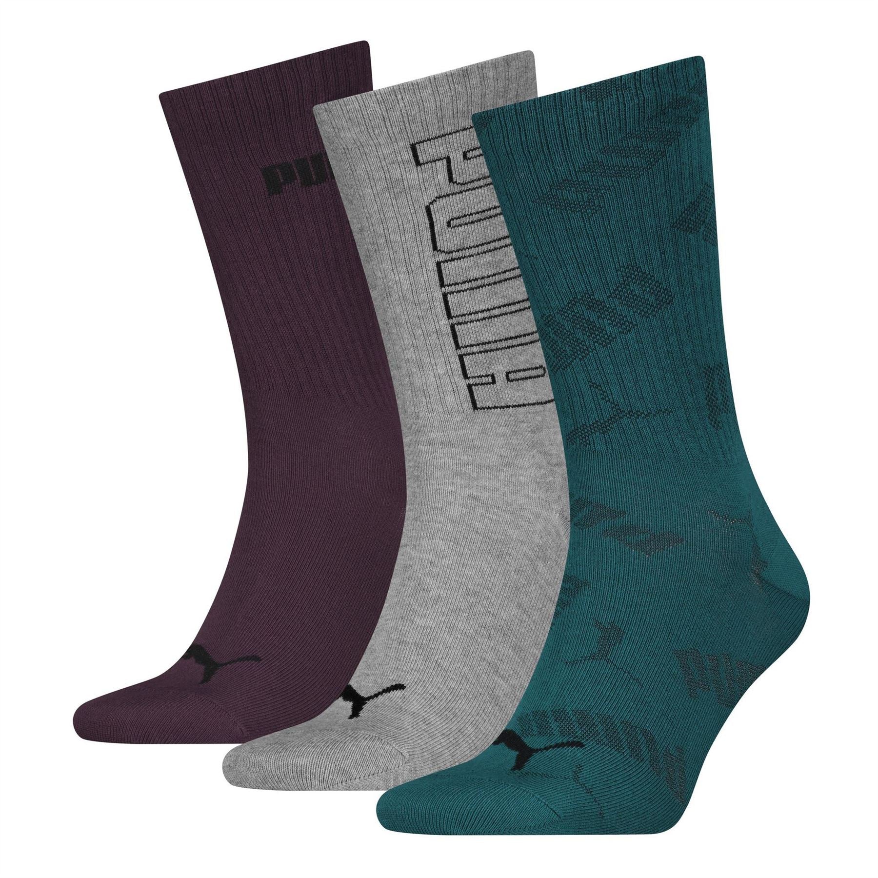 Puma Adults Mesh Crew Socks