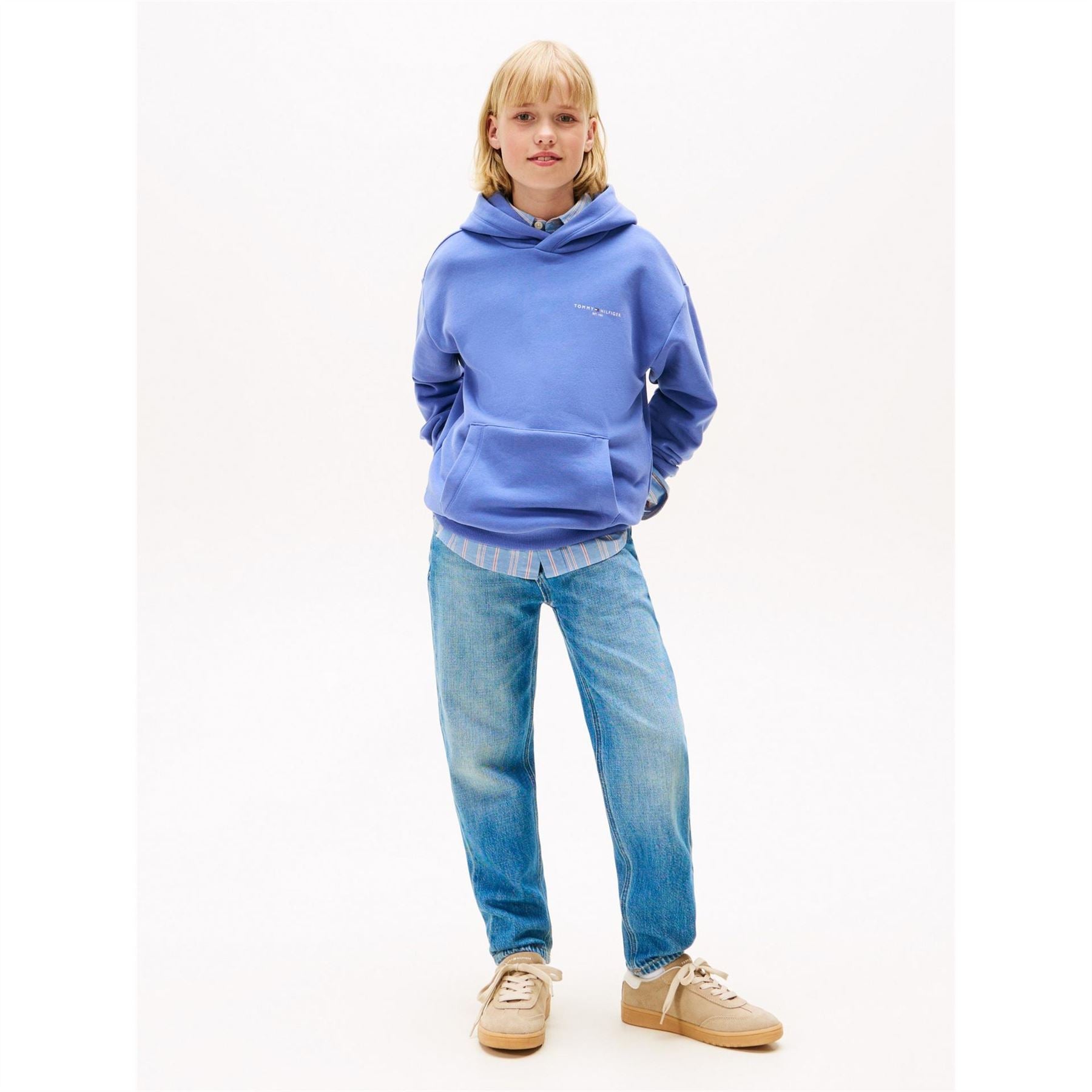 Tommy Hilfiger Hooded Neck Long Sleeve Regular Fit Top