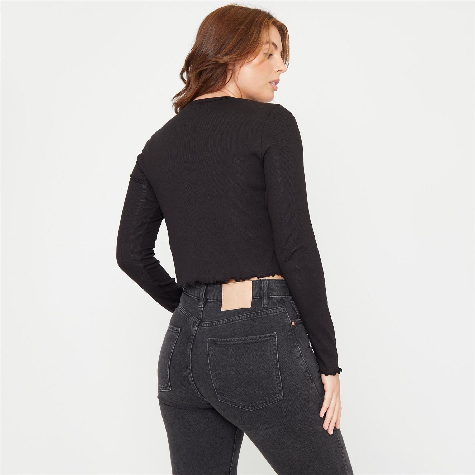 Be You Beyou Rib Long Sleeve Regular Fit T-Shirt