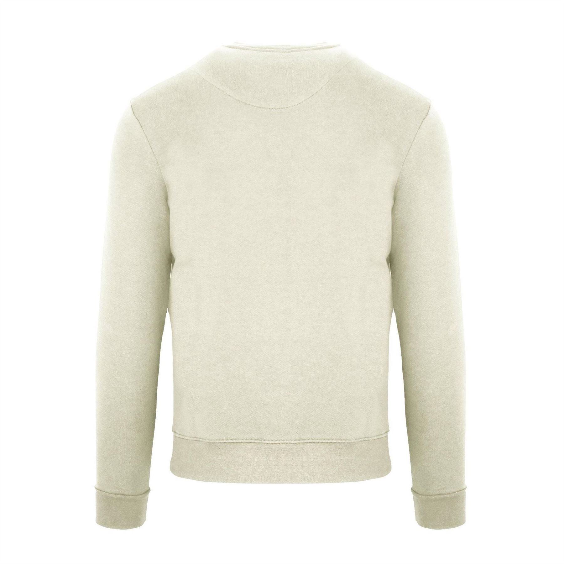 Aquascutum Embroidered Crew Neck Ribbed Collar Long Sleeve Sweatshirt