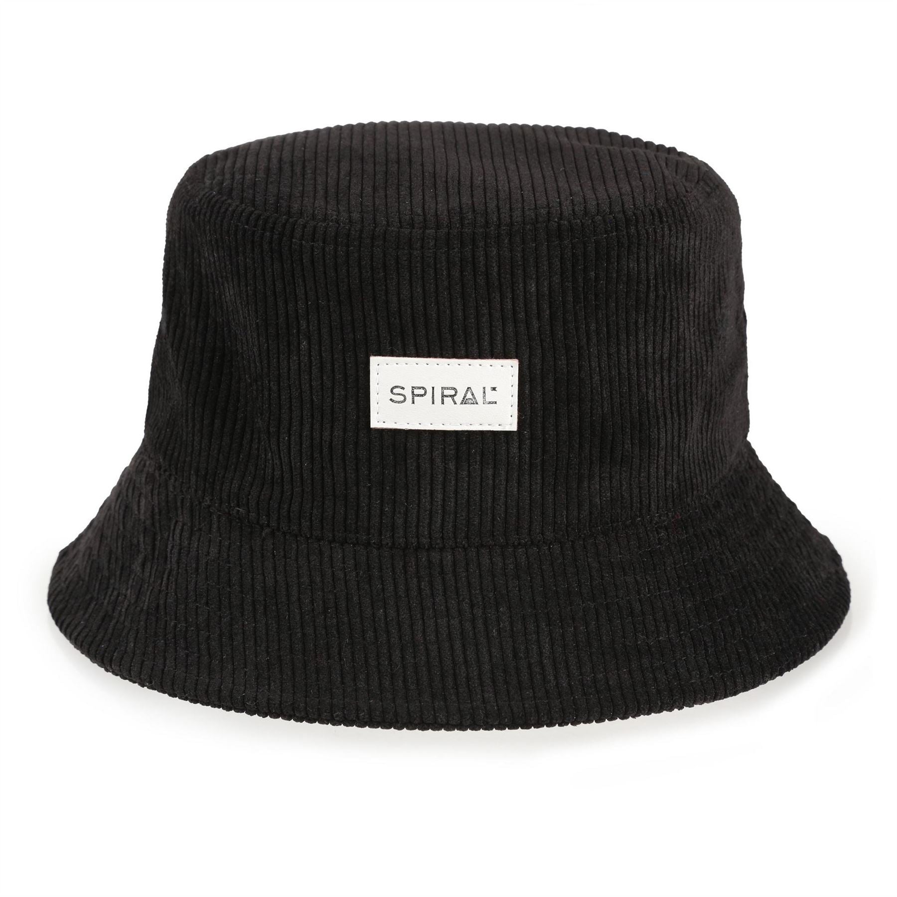 Spiral Box Print All Around Brim Bucket Hat with Logo