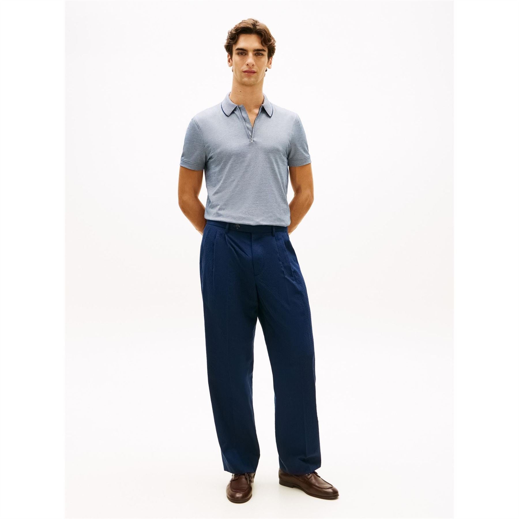 Tommy Hilfiger Dc Zipped Short Sleeve Polo Shirt