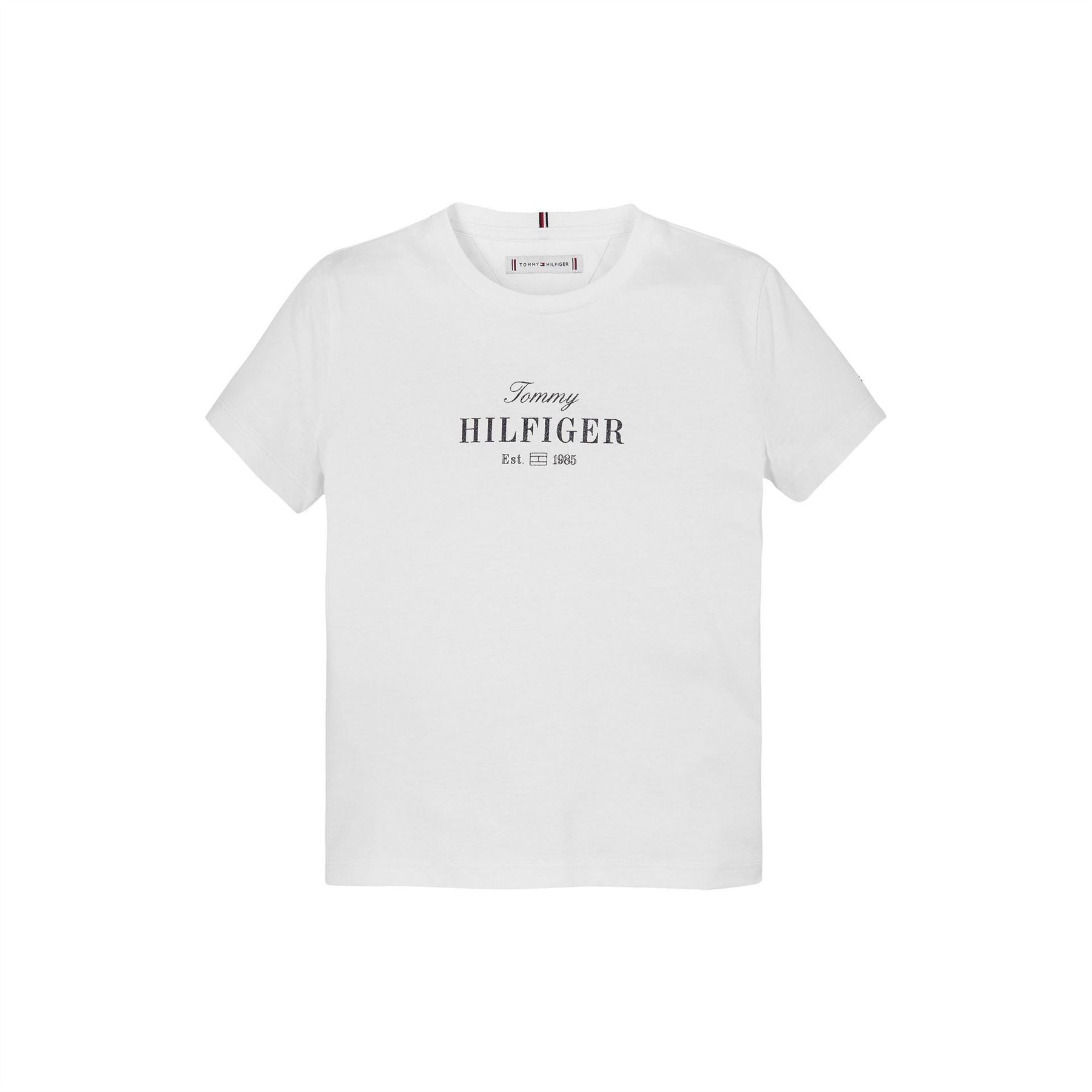 Tommy Hilfiger Script Lettering Regular Fit Crew Neck T-Shirt