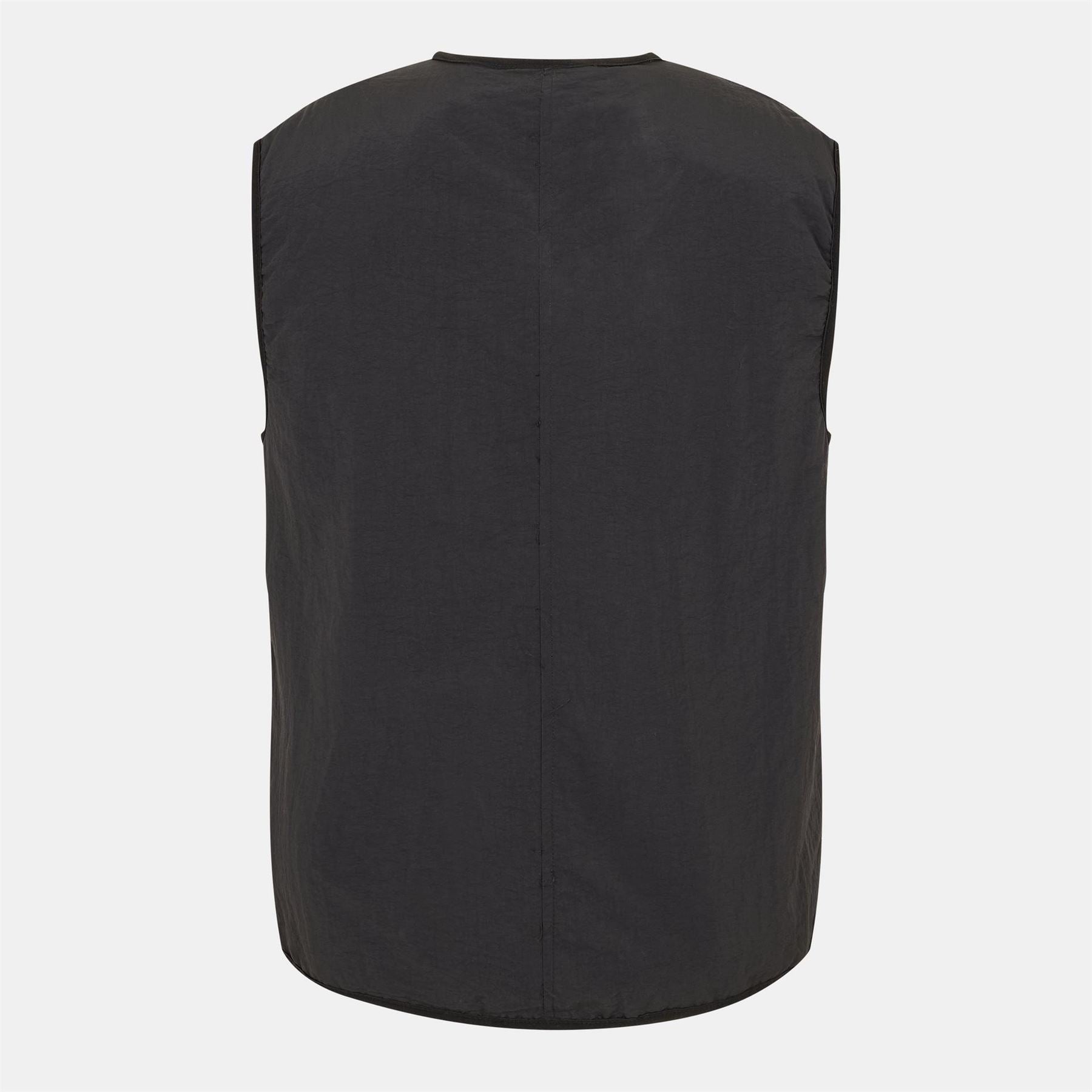 Brave Soul Mens Black Padded Utility Vest