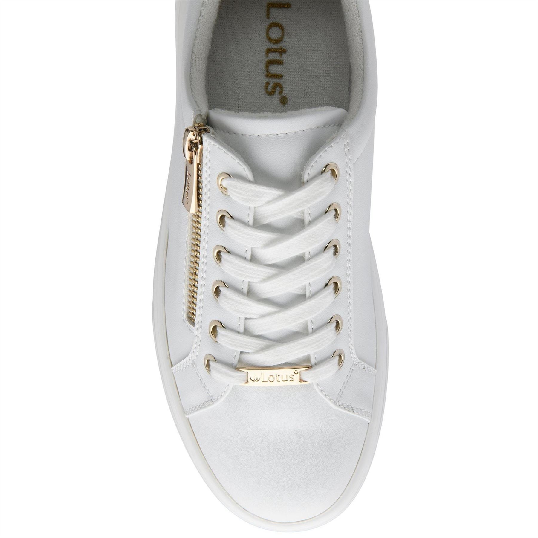 Lotus Shoes Alessia Low Top Sneakers with Lace-Up