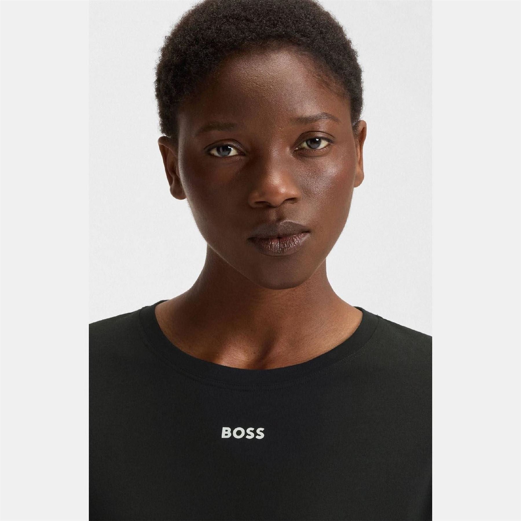 Boss Cotton Nightdress With Logo Details