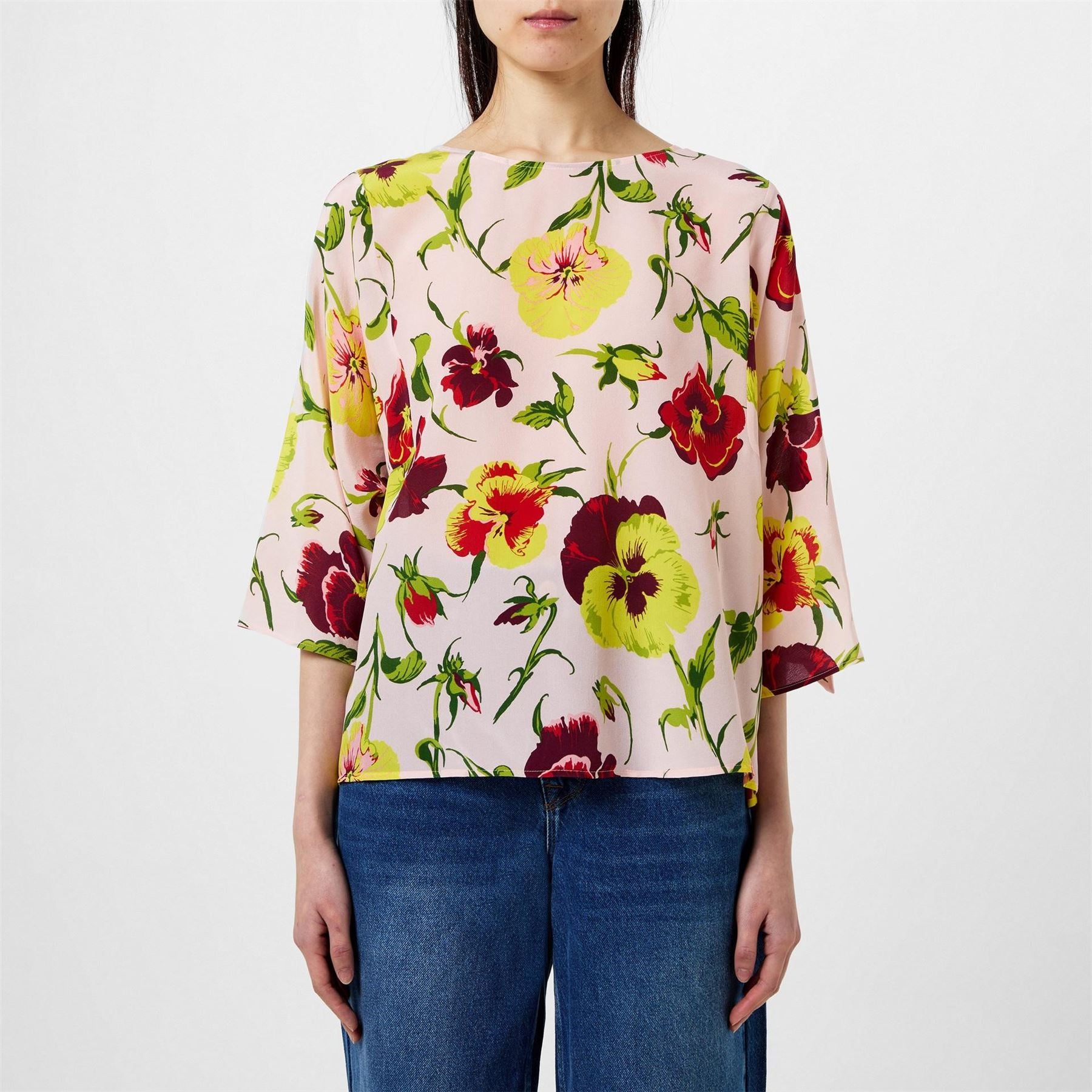 Weekend Max Mara Pomposa Floral Long Sleeve Patterned Shirt