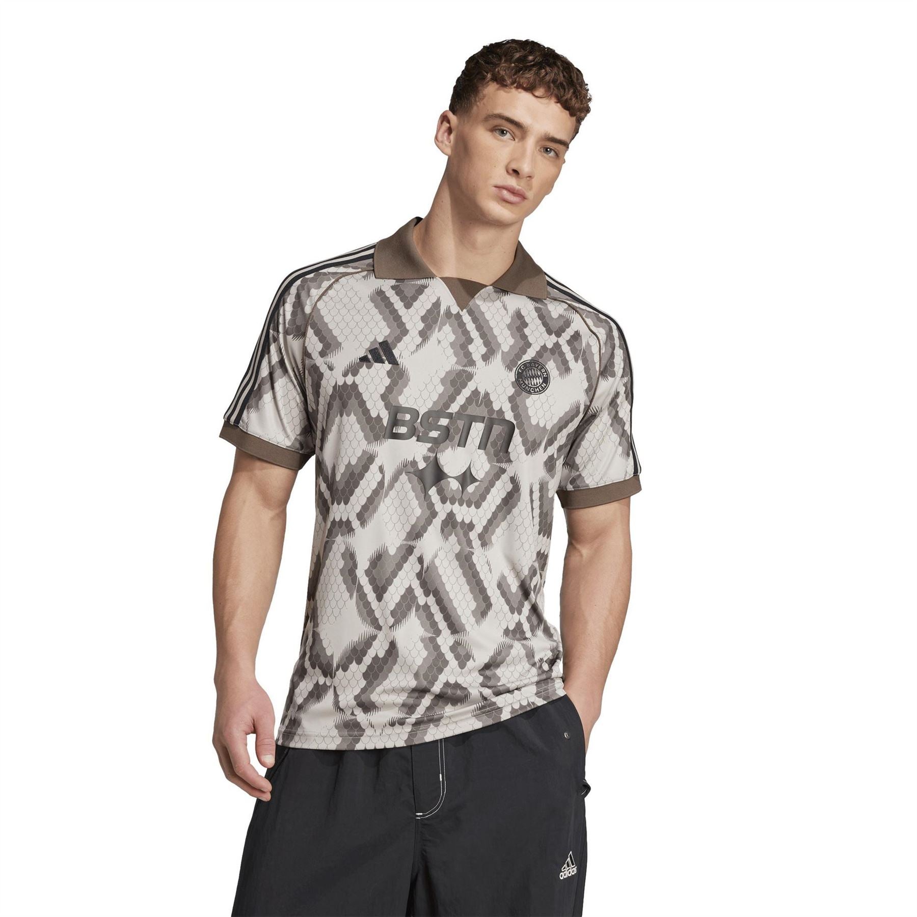 adidas FC Barcelona Collared Raglan Short Sleeve Jersey