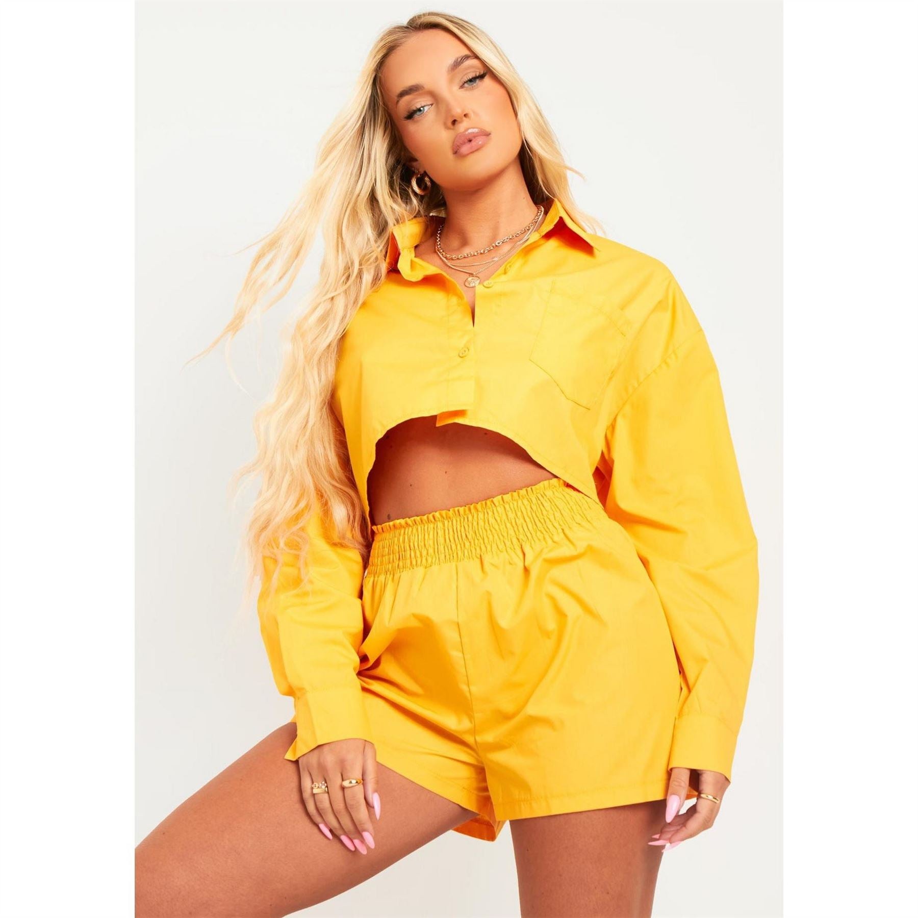 Missy Empire Crop Shirt