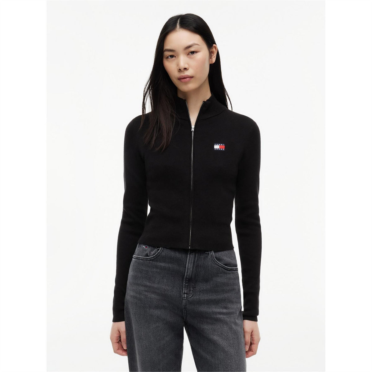 Tommy Jeans Full Zip Knitted Top
