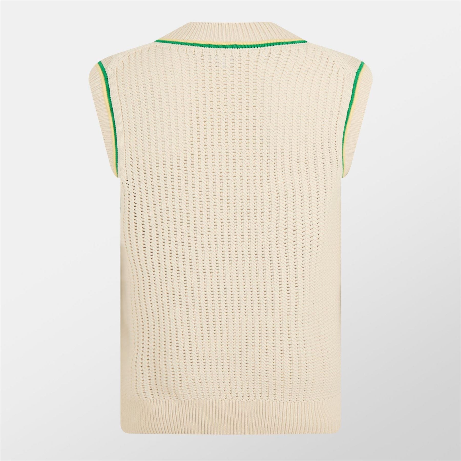 Lacoste Cricket Relaxed Fit Ribbed Gilet