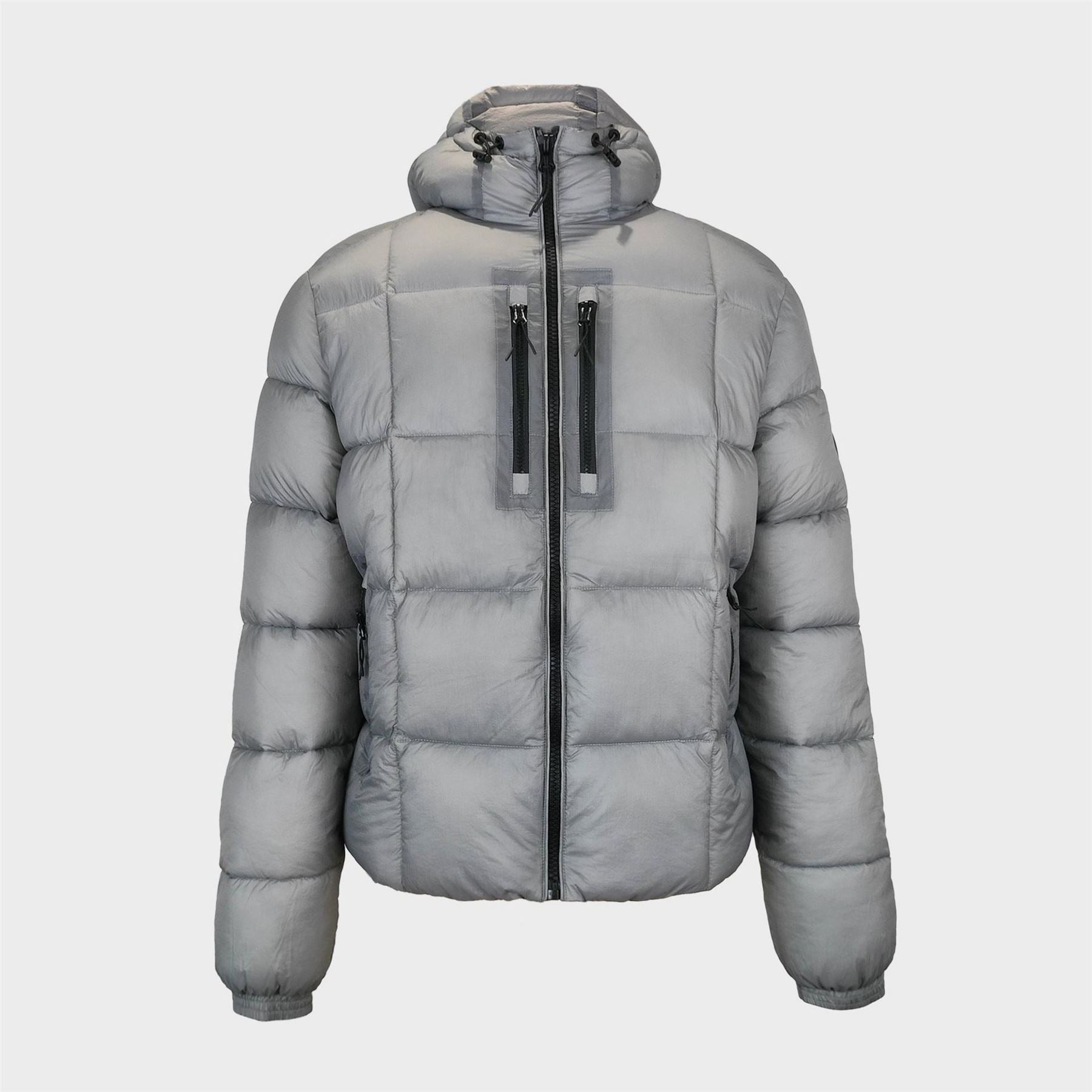 Pretty Green Trafford Weather Resistant Long Sleeve Short Puffer Jacket