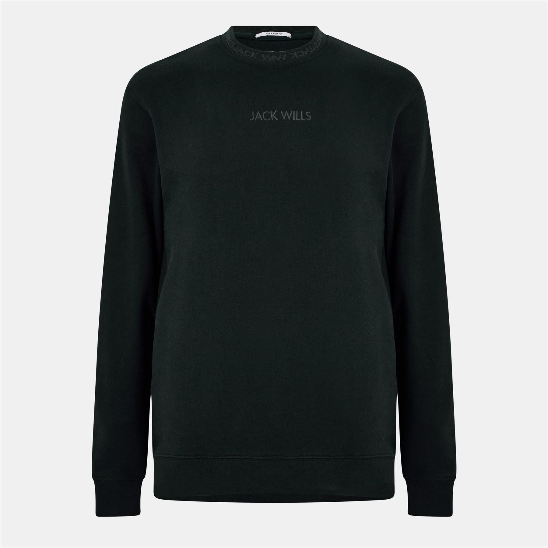 Jack Wills Mens Jacquard Crew Sweatshirt