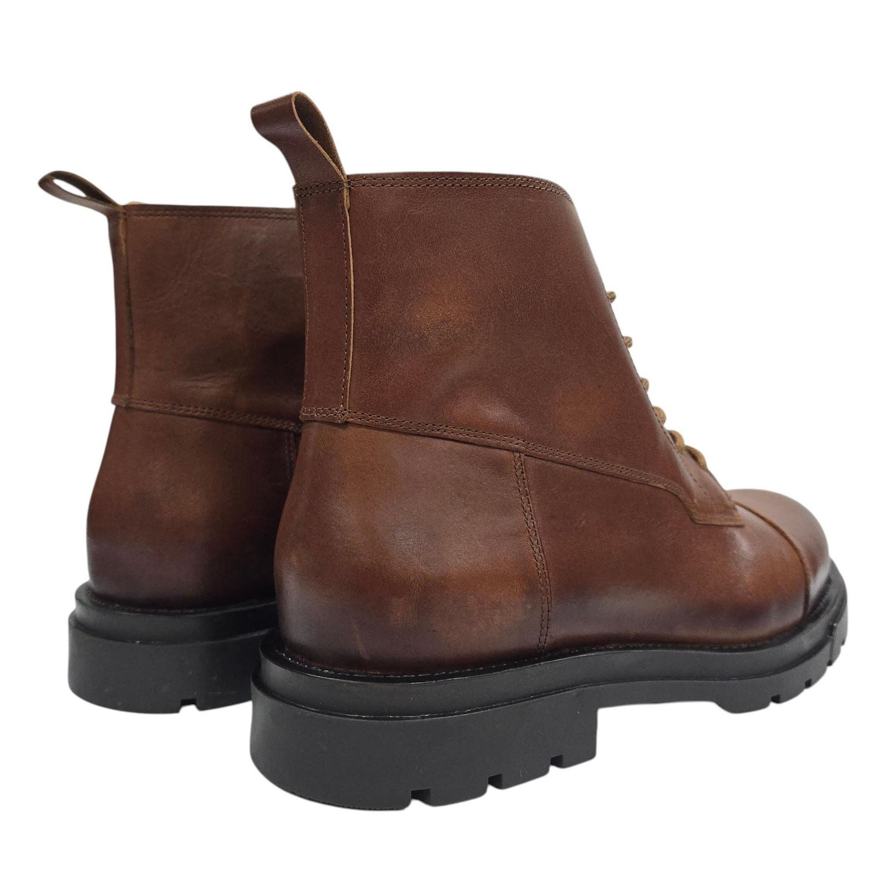 Firetrap Albon Leather Ankle Lace Up Hiker Rugged Boots
