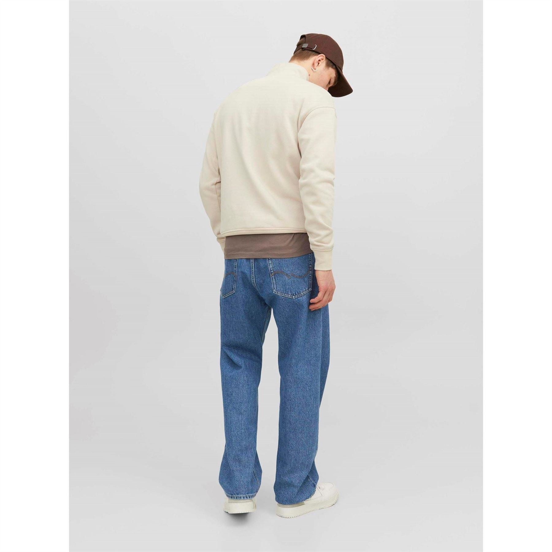 Jack and Jones Alex Wide Leg Mid Rise Jeans
