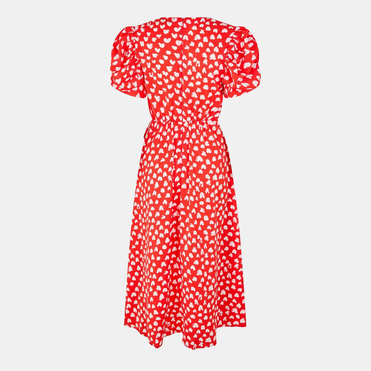AX Paris Heart Printed Wrap Midi Dress