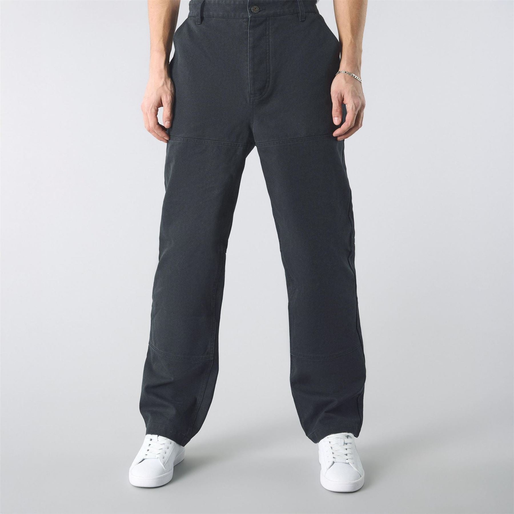 Pretty Green Front Pocket Straight Cargo Trousers